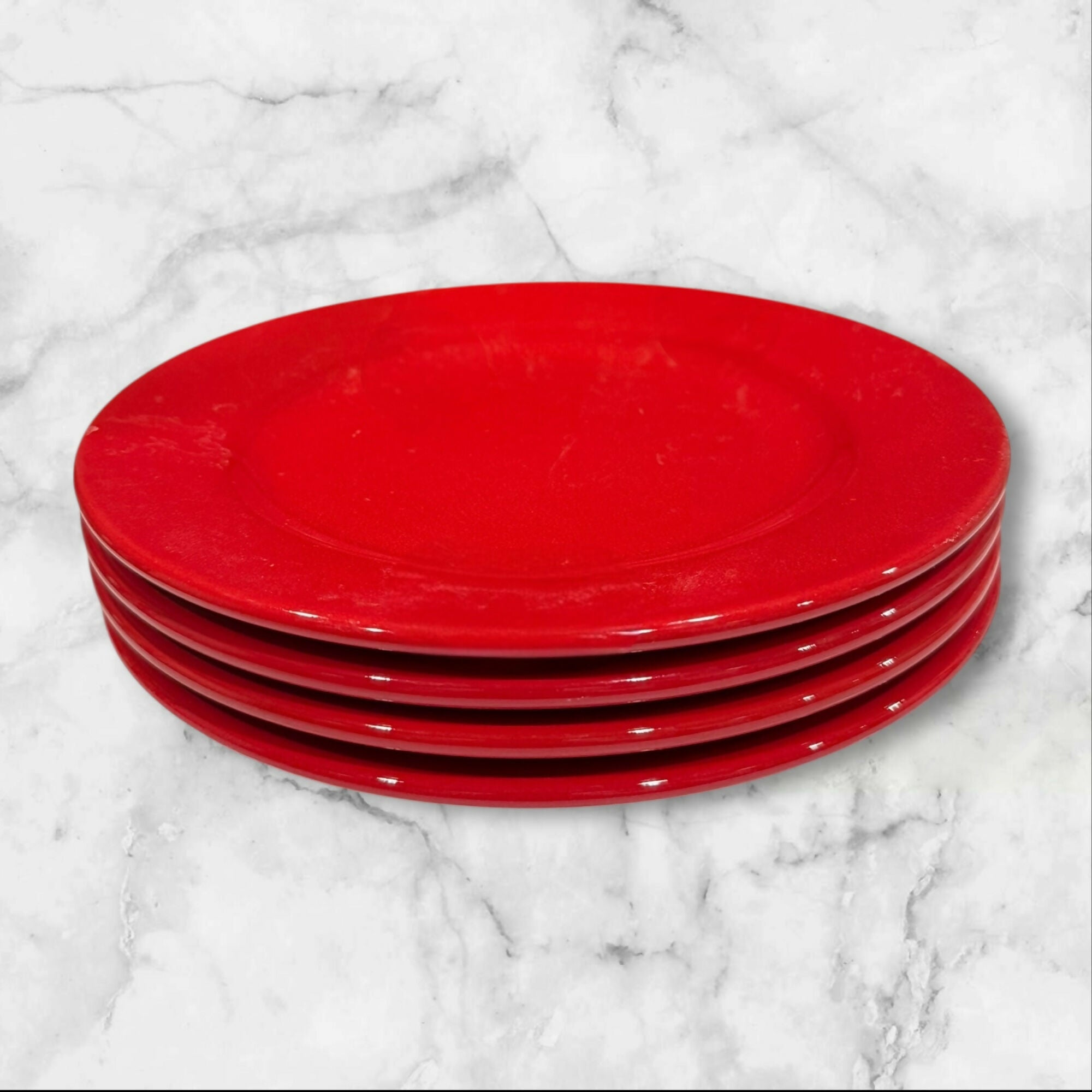 Waechtersbach Fun Factory Freestyle Red Cherry Dinner Plates | Set of 4 | Good