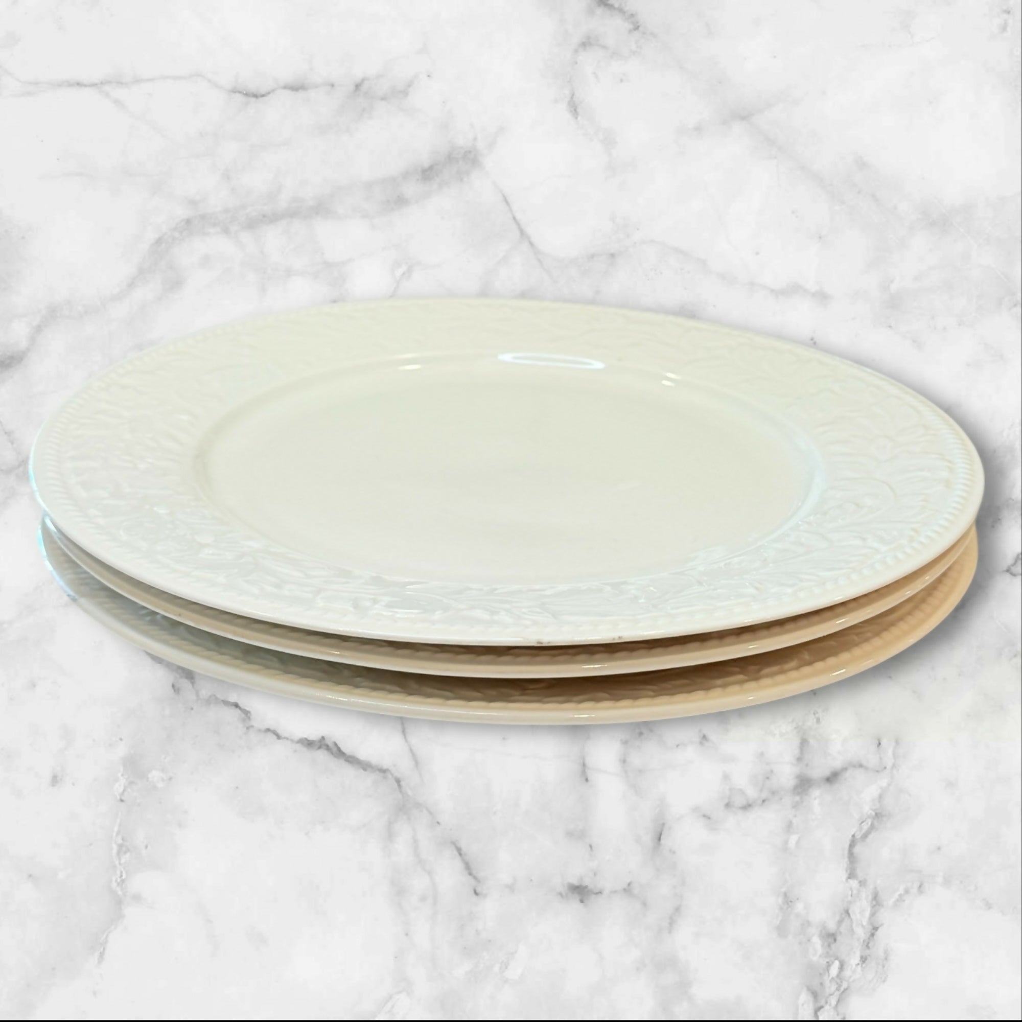 Sango Garland Embossed Dinner Plates | Set of 3 | Gently Used