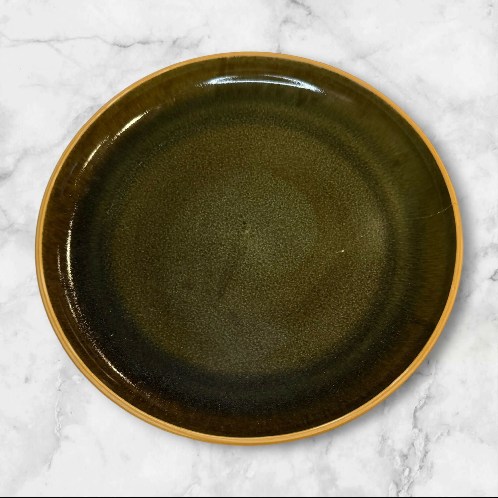 Sango Flair Ebony Dinner Plates Set of 4 | Vintage Stoneware | Good Condition