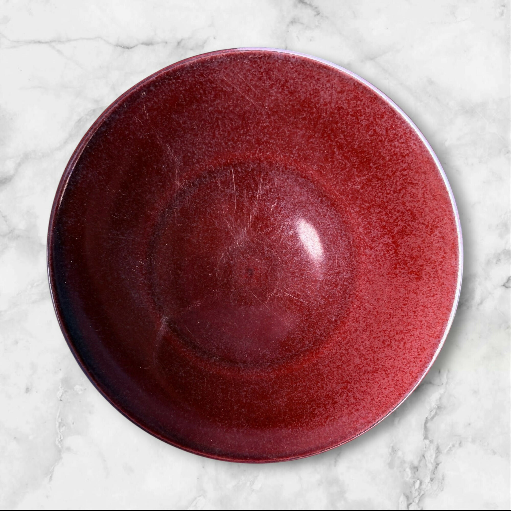 Crate & Barrel Marrakech Red Dinner Plates | Set of 5 | Used Condition