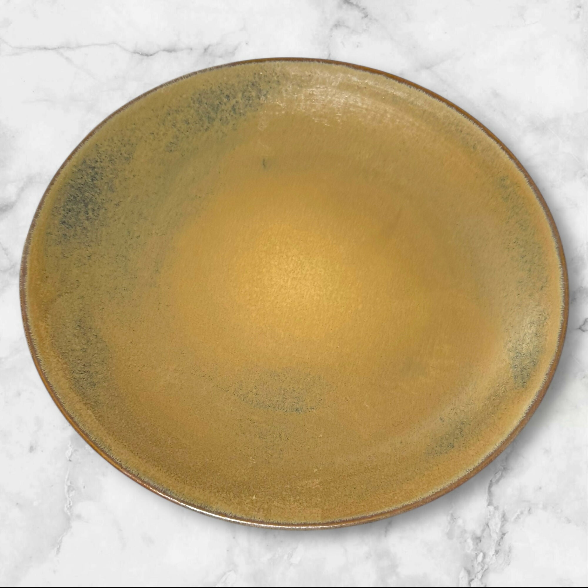 Santo Pearltones Gold Dinnerware Set | 4 Dinner & 3 Salad Plates | Good Condition