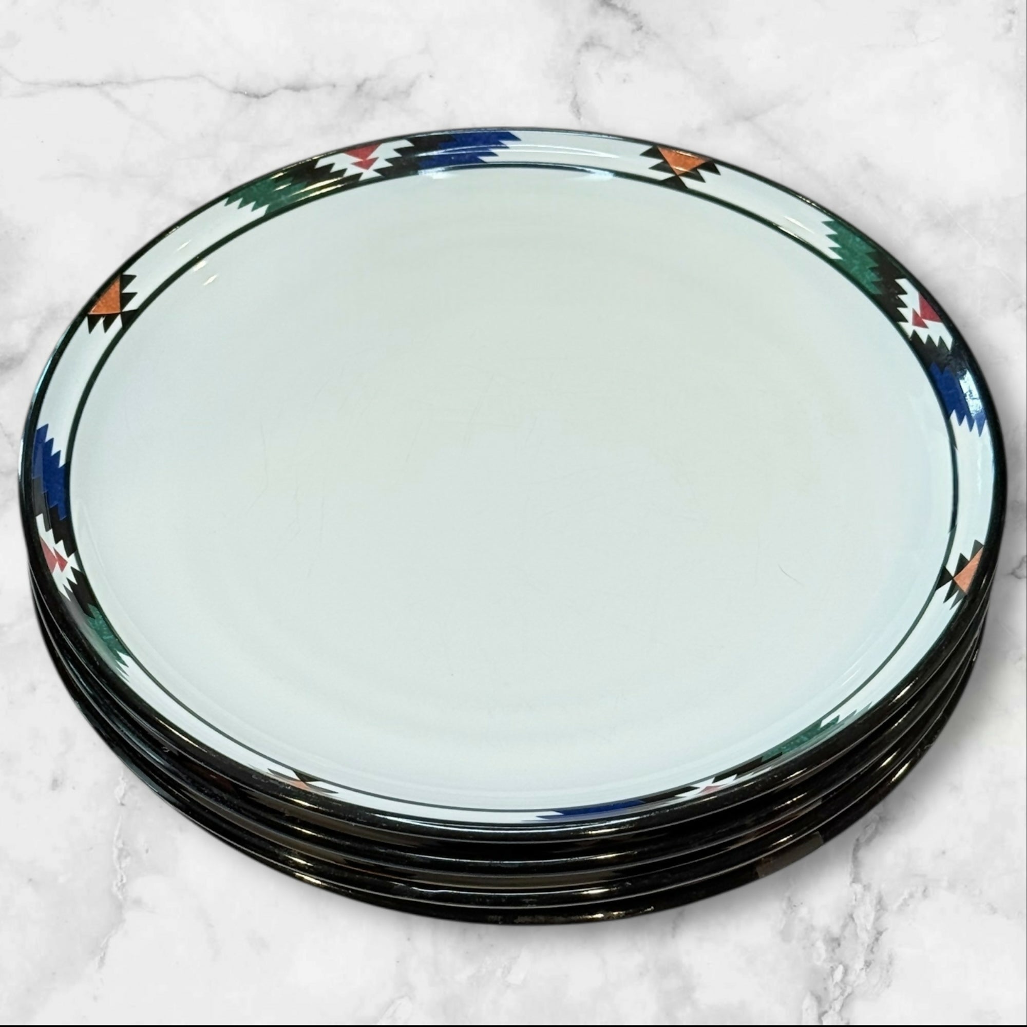 Noritake Kachina Southwest Dinner Plates & Cereal Bowls | Set of 8 | Great Condition