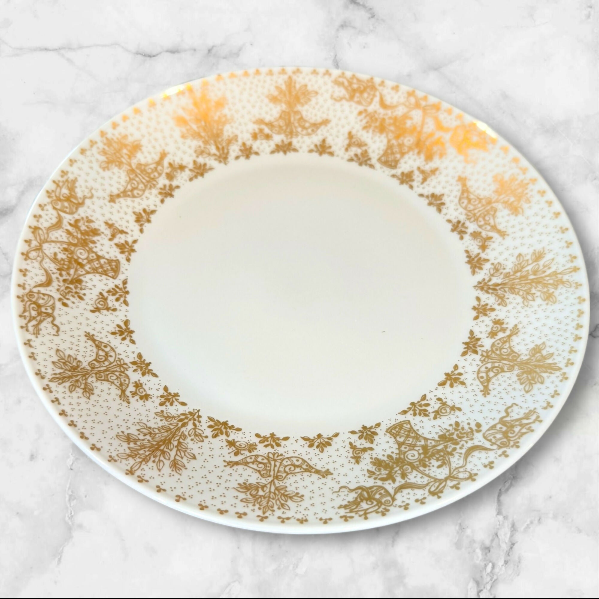 Rosenthal Gold Filigree Rim Salad Plates | Set of 4 | Excellent Condition