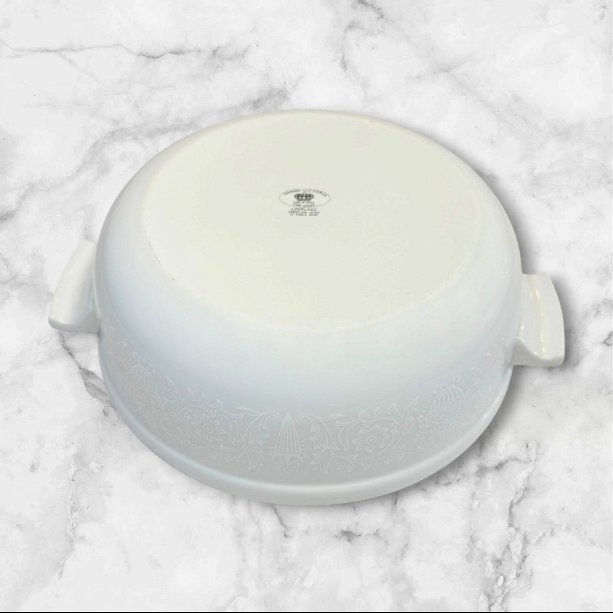 Crown Victoria Lovelace 2 Qt Covered Casserole Japan | Gently Used