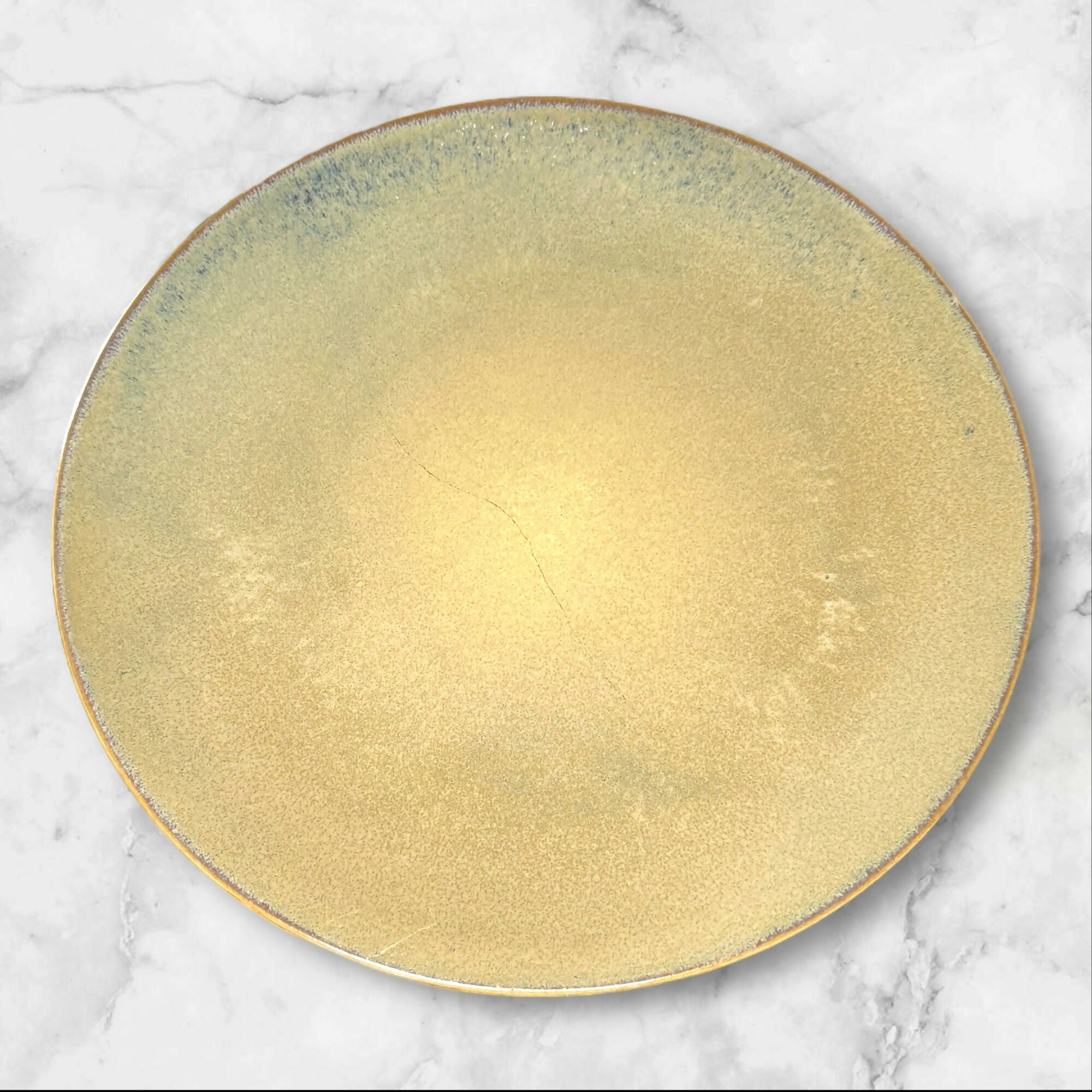 Santo Pearltones Gold Dinnerware Set | 4 Dinner & 3 Salad Plates | Good Condition