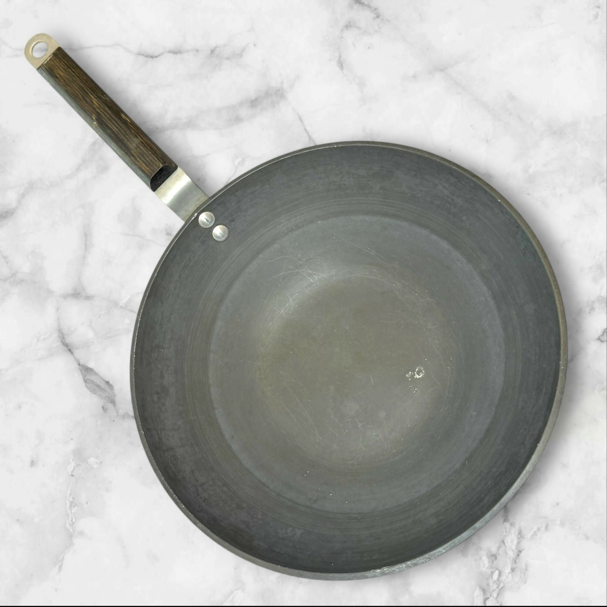 Commercial Aluminum NSF Steel Fry Pan Wok Style | Gently Used | Vintage USA