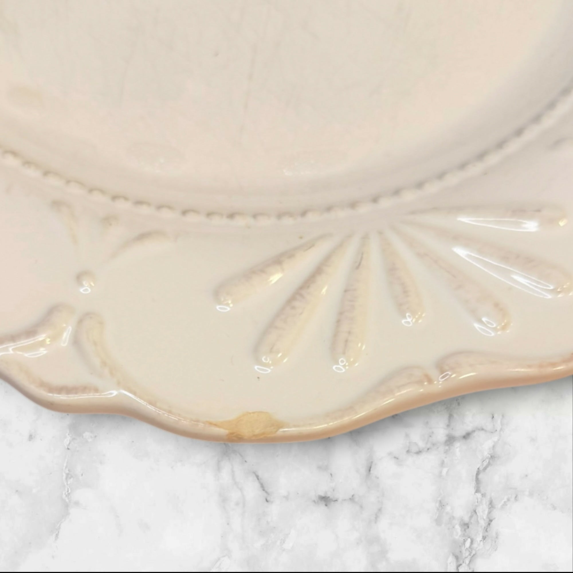 JC Penney Adalina Ivory Dinner Plates Set of 3 | Gently Used