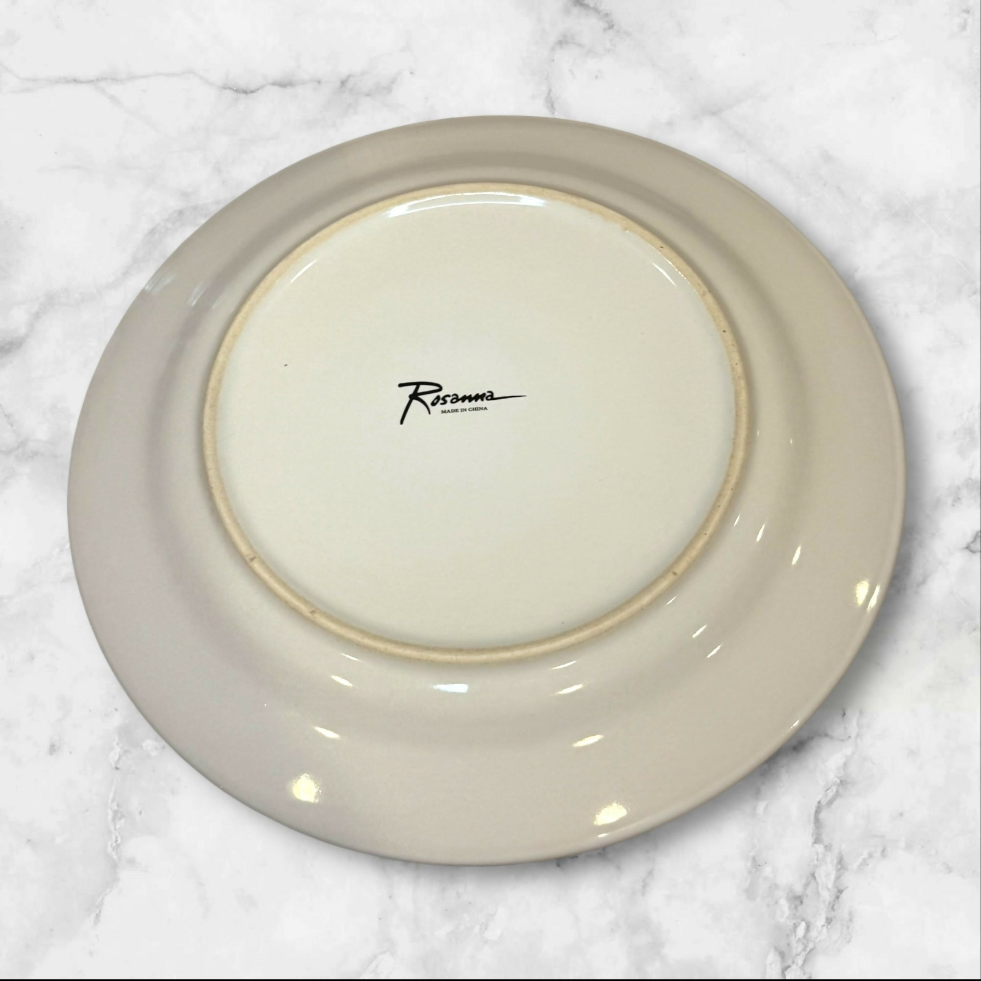 Rosanna Designer Shoe Dinner Plates Polka Dot Set of 4 | 10.5” | Great Cond.