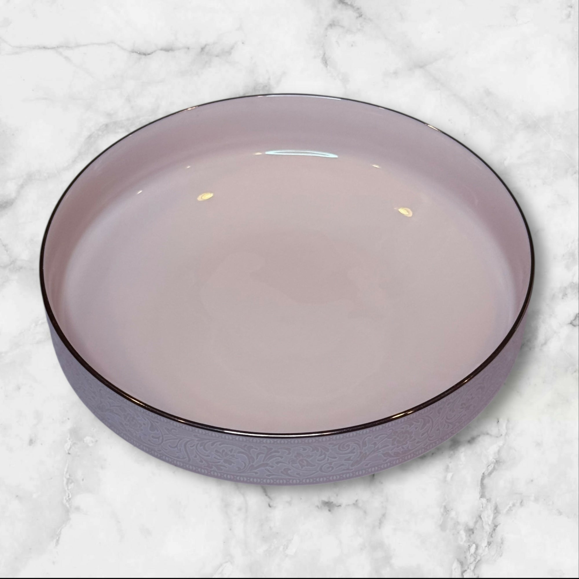 Noritake Always Pink Platinum Rim Cereal Bowls | Set of 4 | Excellent Condition