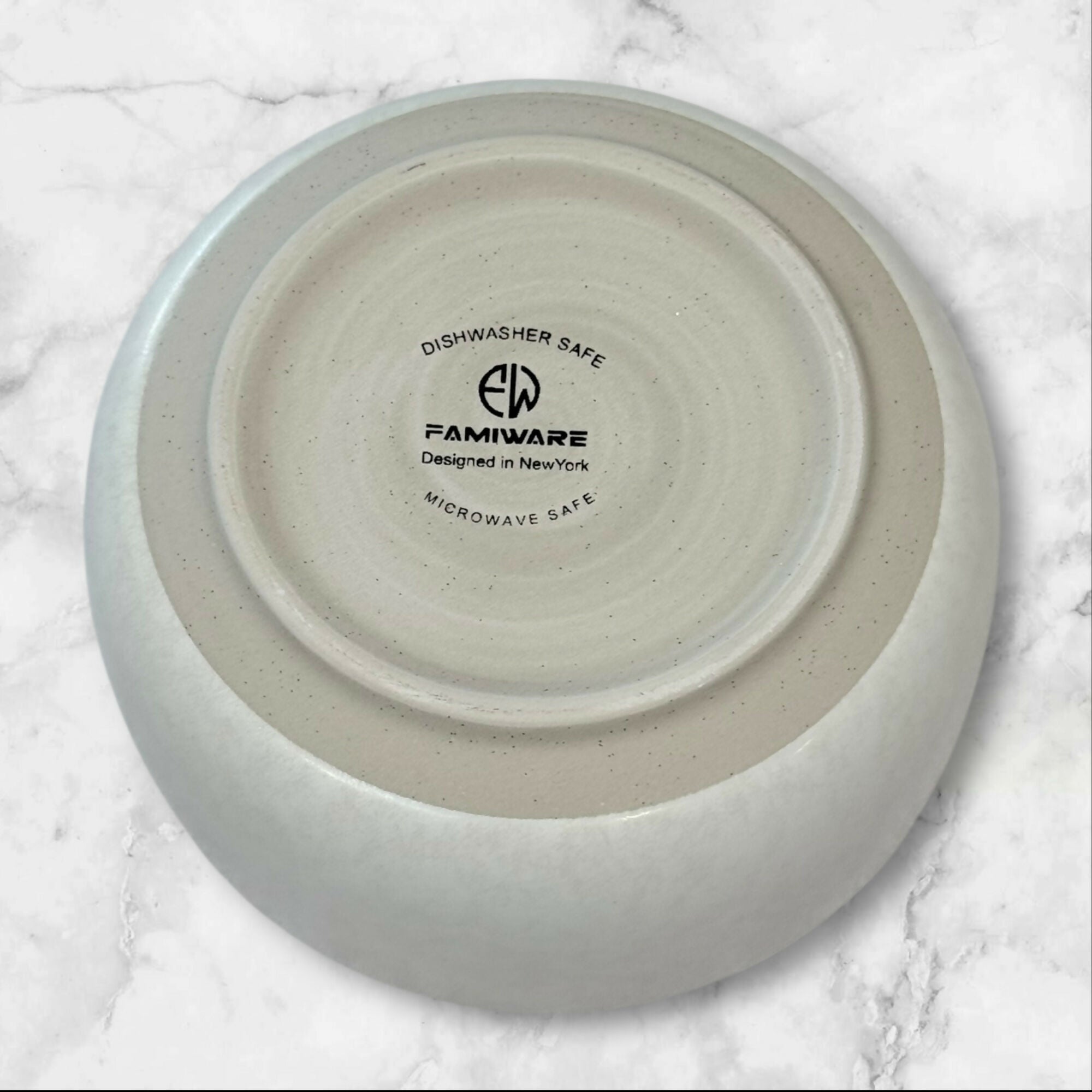 Famiware Speckled Stoneware Cereal Soup Bowls | Set of 4 | Excellent Condition