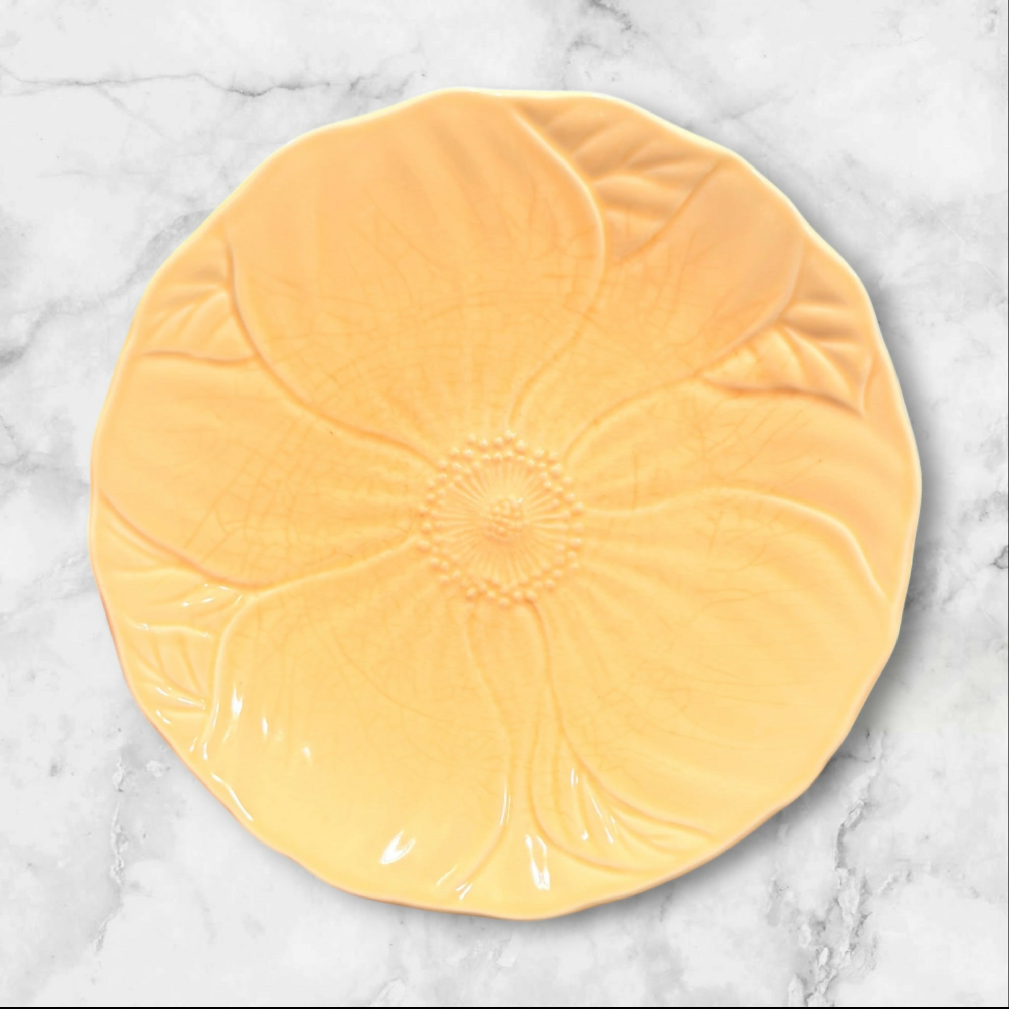 Mikasa Country Manor Saffron Flower Salad Plates | Set of 4 | Good Used