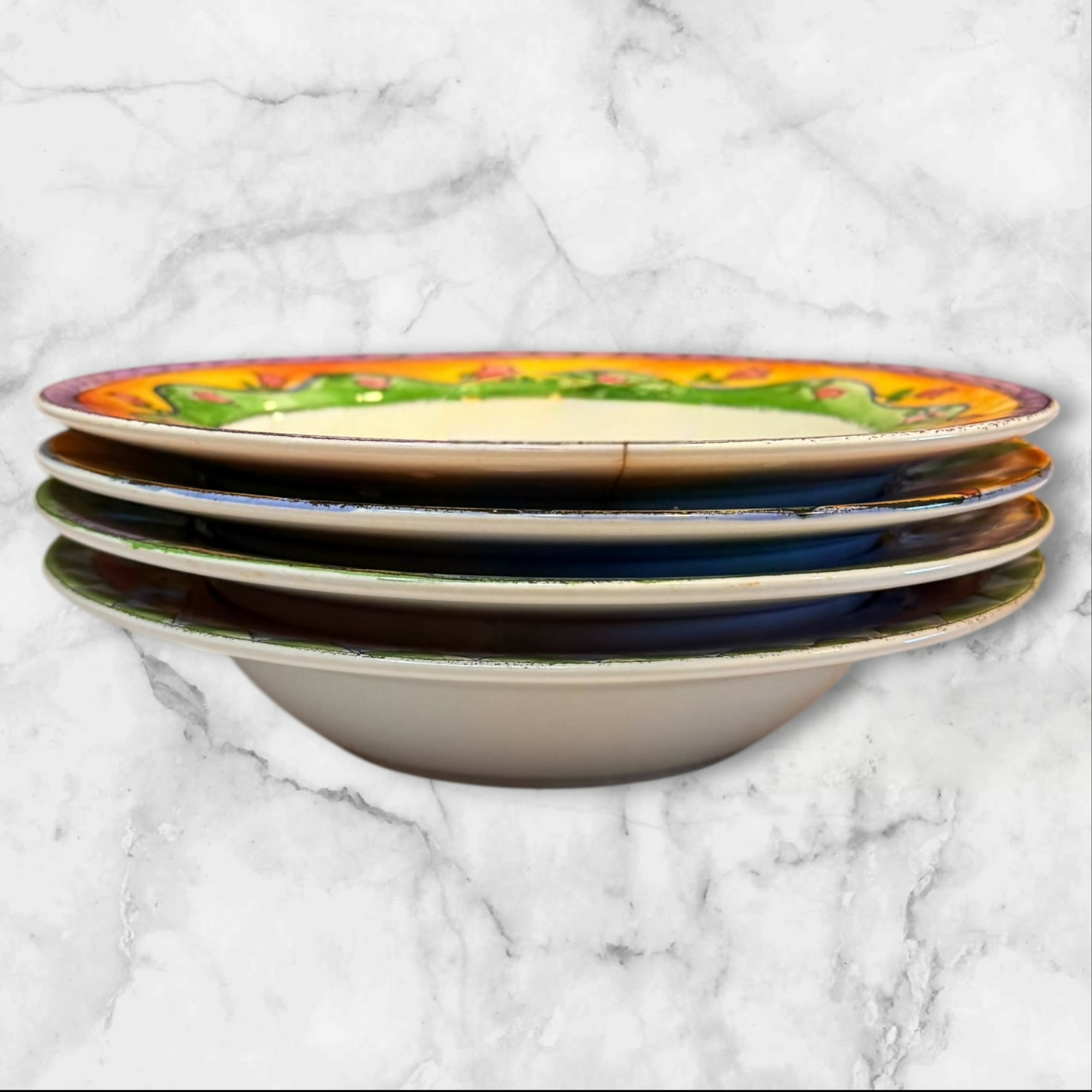 Sango Sweet Shoppe Rim Soup Bowls | Set of 4 | Gently Used