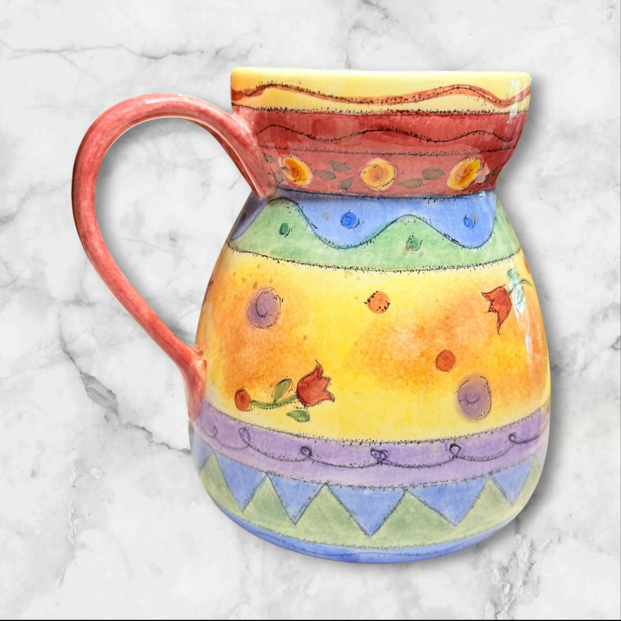 Sango Sweet Shoppe 48oz Floral Pitcher | Hand Painted | Great Condition