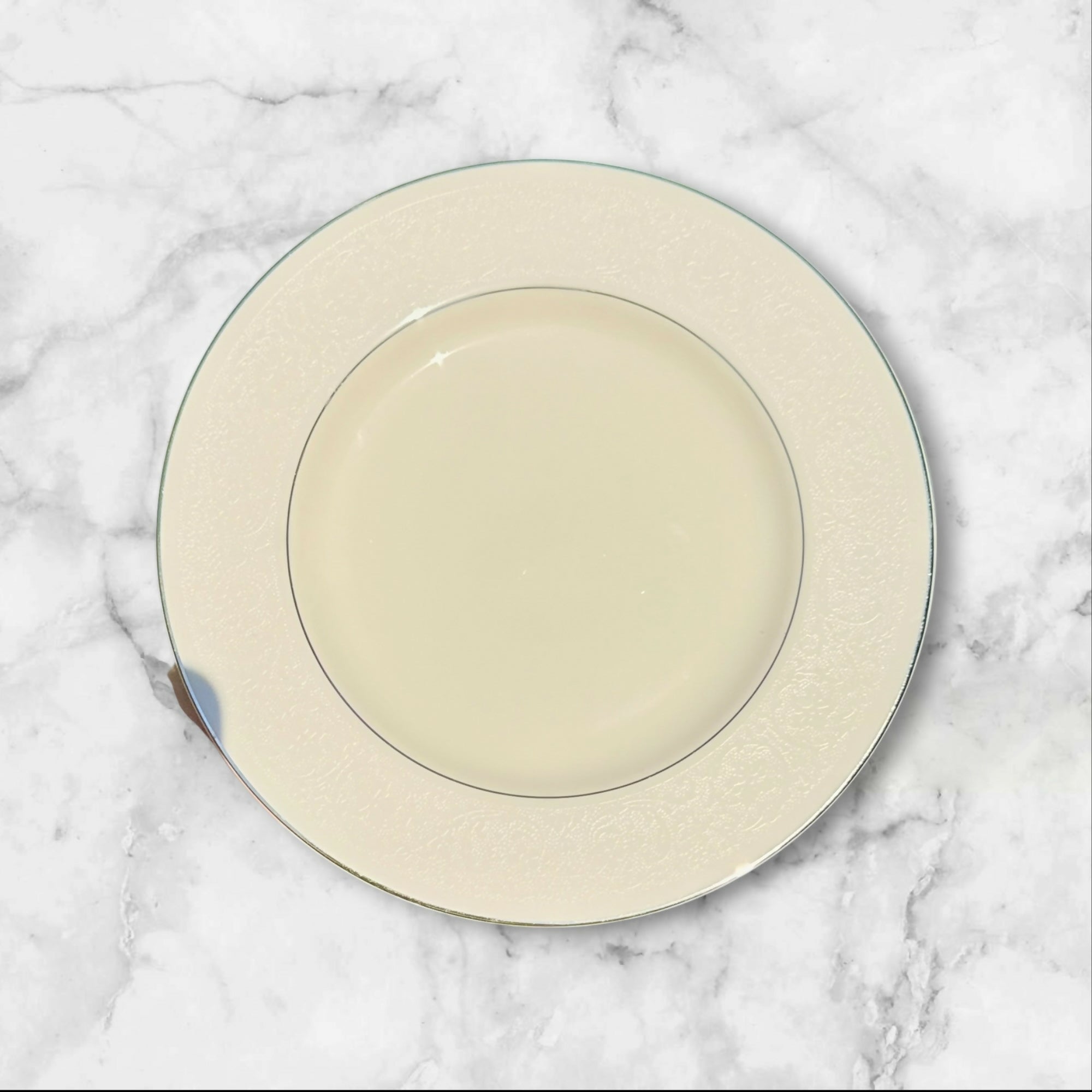 Pickard Venetia Cream Platinum Trim Salad Plates Set of 5 | Excellent