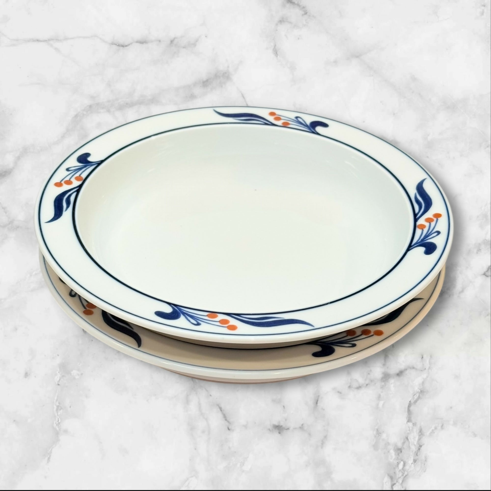 Dansk Maribo Japan Rim Soup Bowls | Set of 2 | Excellent Condition