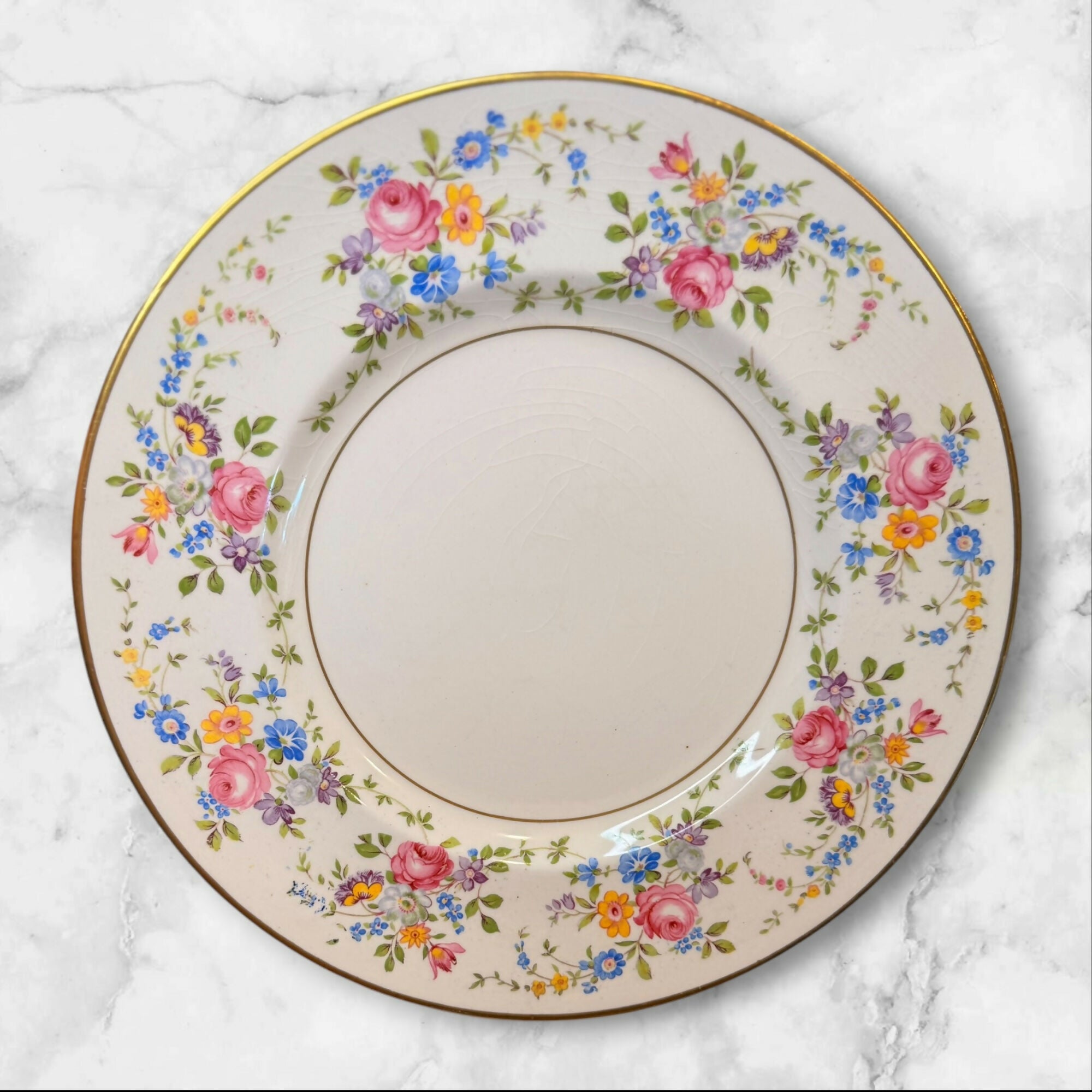 Simpsons Elizabeth Rose Floral Dinnerware Set | Set of 8 | Gently Used