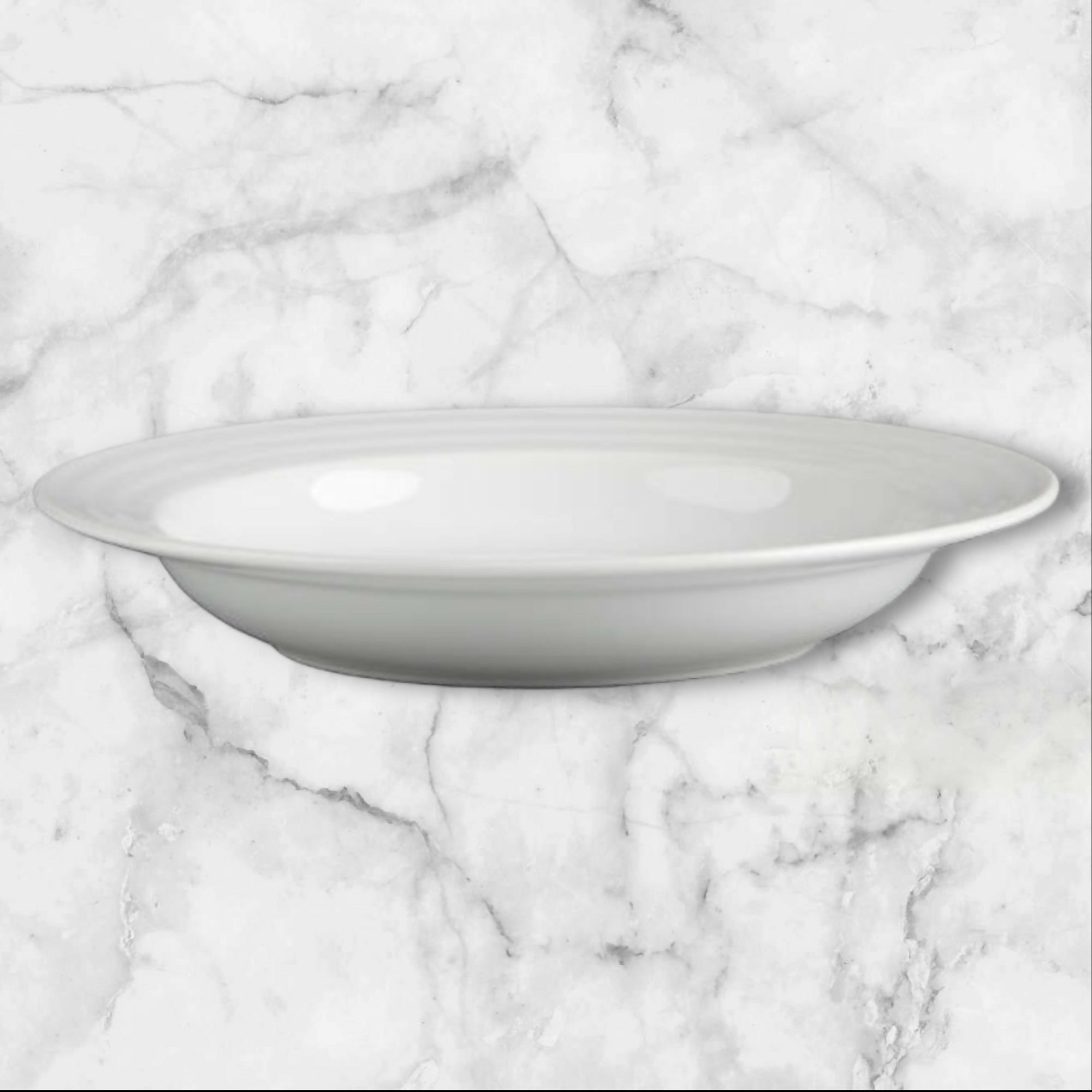 Crate & Barrel Roulette White Low Bowls | Set of 5 | Excellent Condition