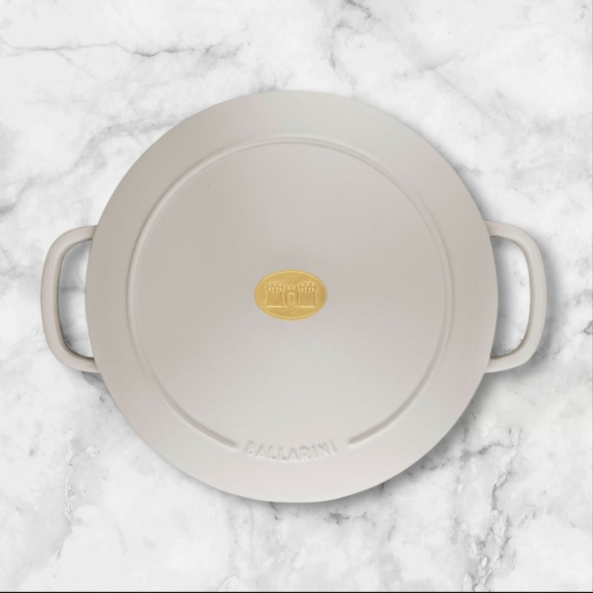 Ballarini Bellamonte Cast Iron Dutch Oven White Enamel 5.75 Qt | New in Box