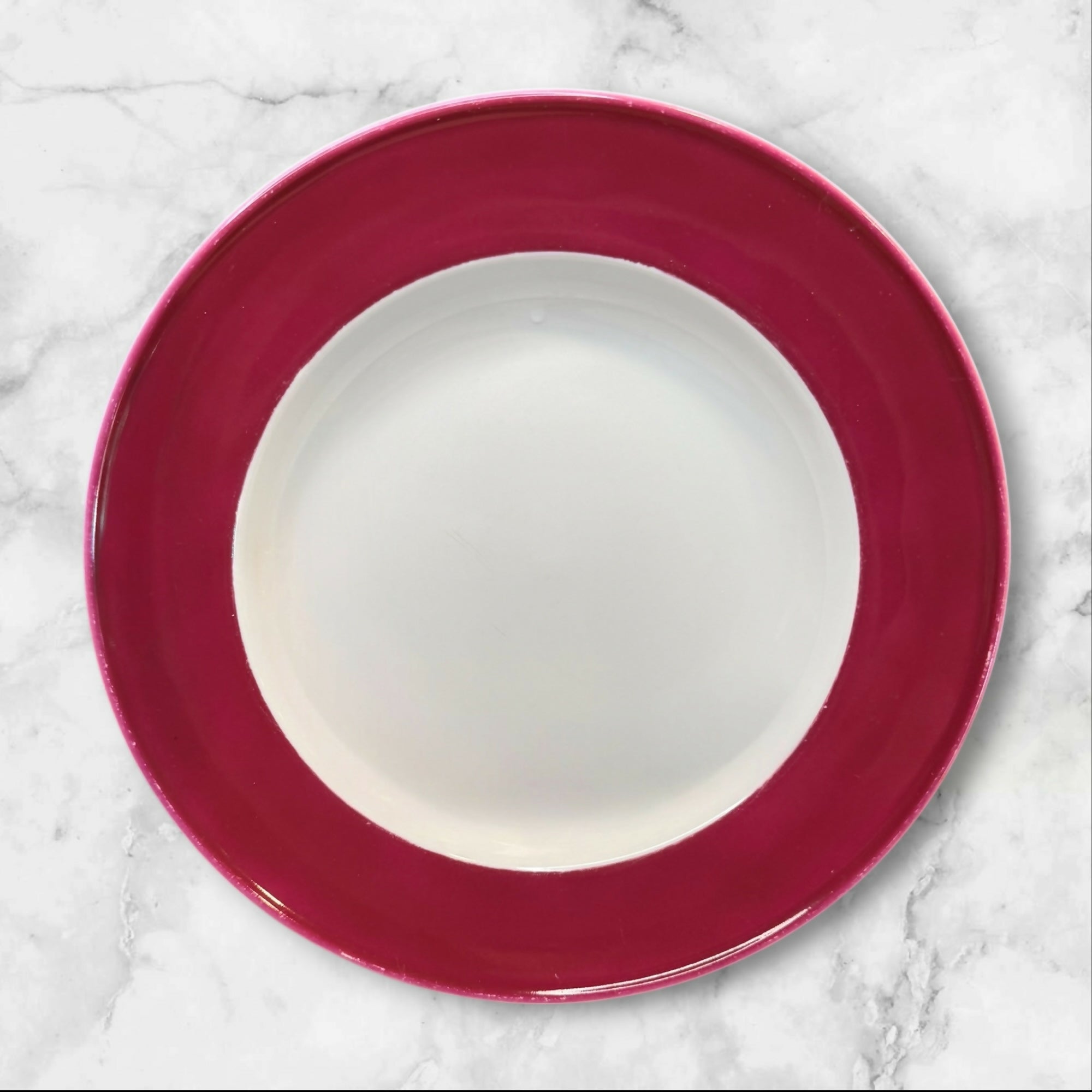 Dibbern Solid Color Raspberry Soup Plates Set of 5 | Great Condition