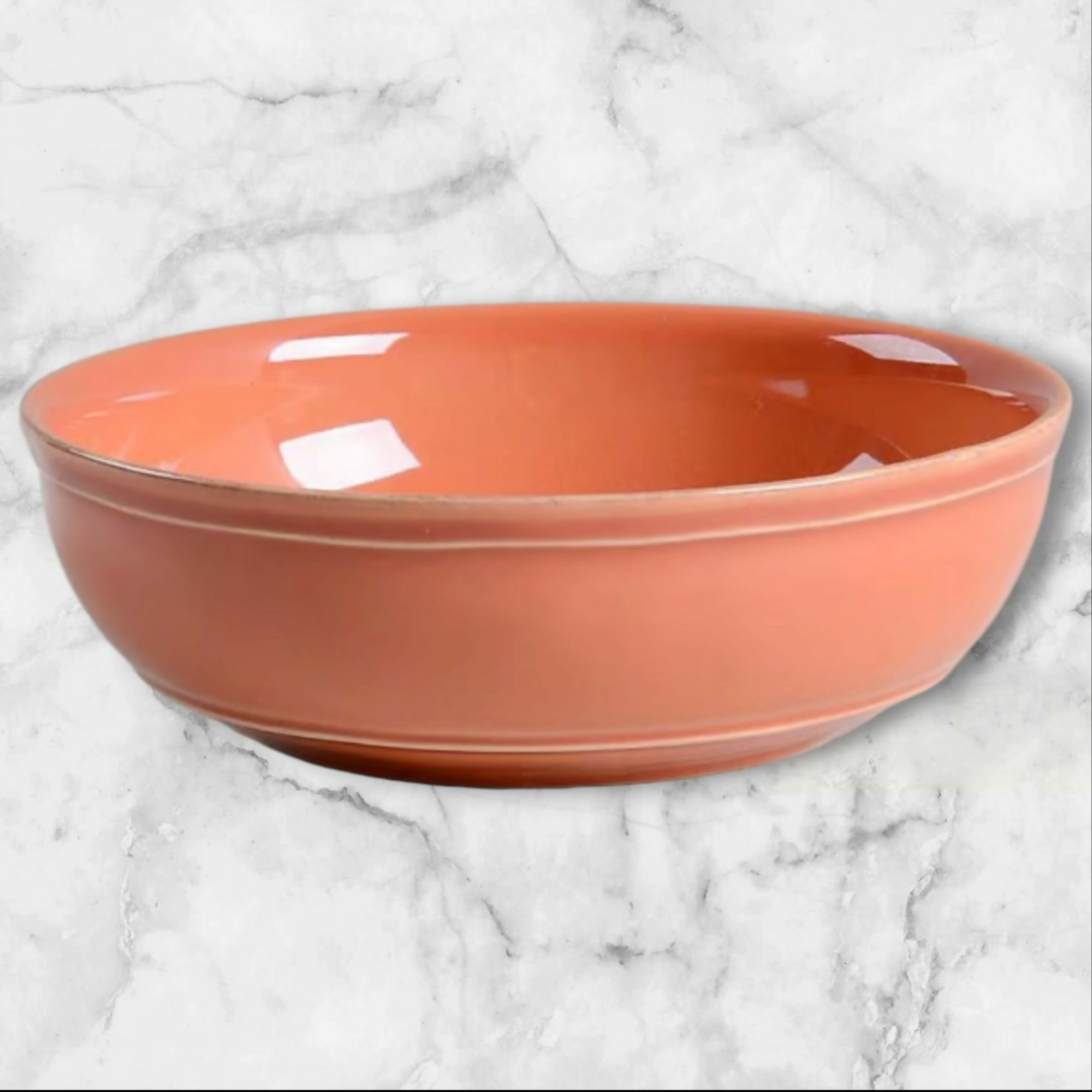 Pottery Barn Cambria Persimmon Coupe Soup Bowls | Set of 2 | Excellent