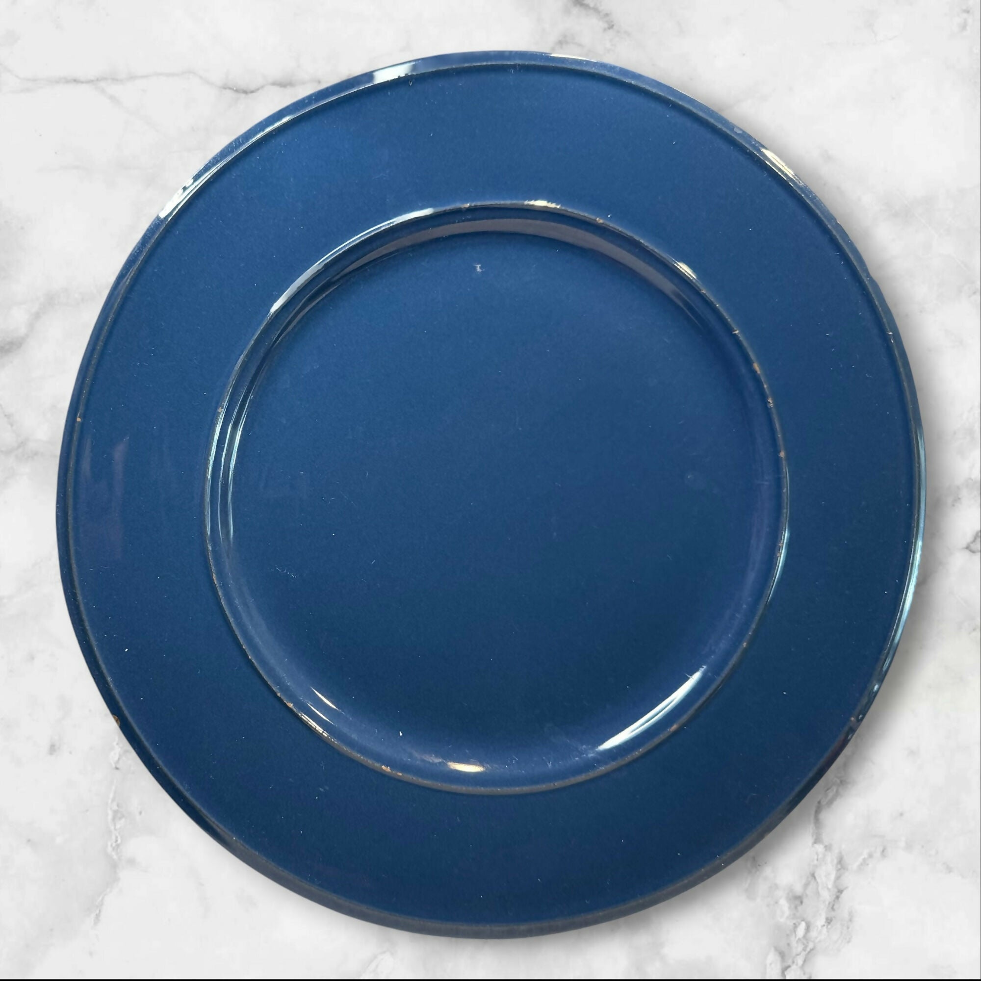 Sur La Table Italian Blue Dinner Plates Set of 4 | Made in Italy | Good Condition