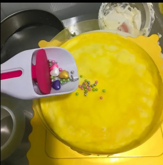 Anygleam Batter Scoop White Red Pastry Baking Utensils
