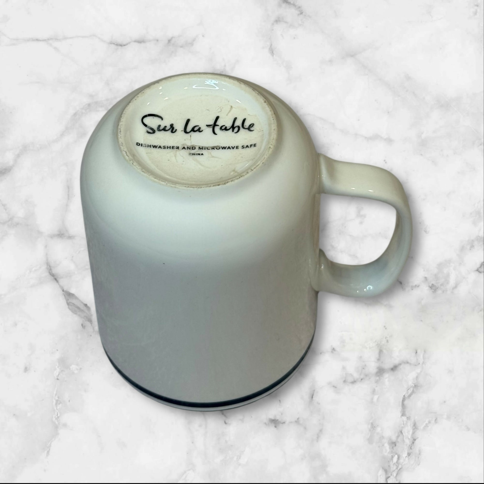 Sur La Table Navy Rim Mugs | Set of 2 | Great Condition
