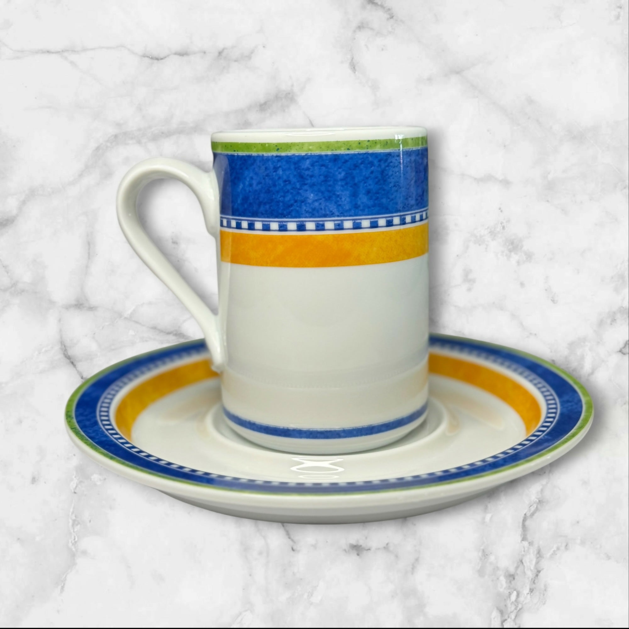 Dansk Kobenhavn Coffee Mugs & Saucers | Set of 2 | Excellent Condition
