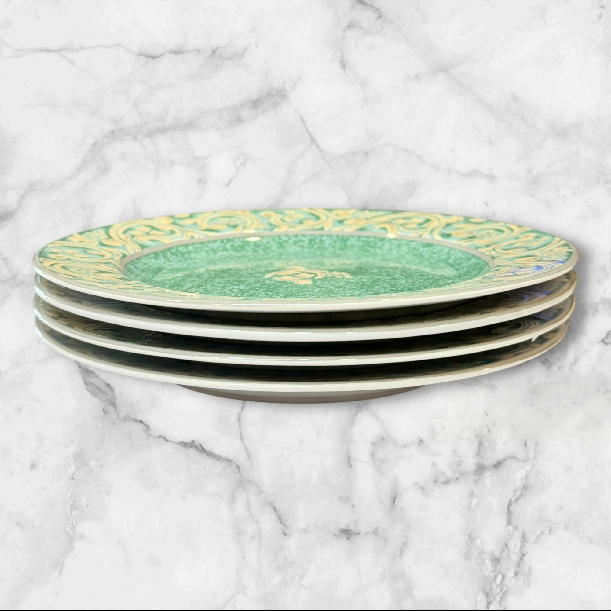 BHS Valencia Green Salad Plates | Set of 4 | Excellent Condition