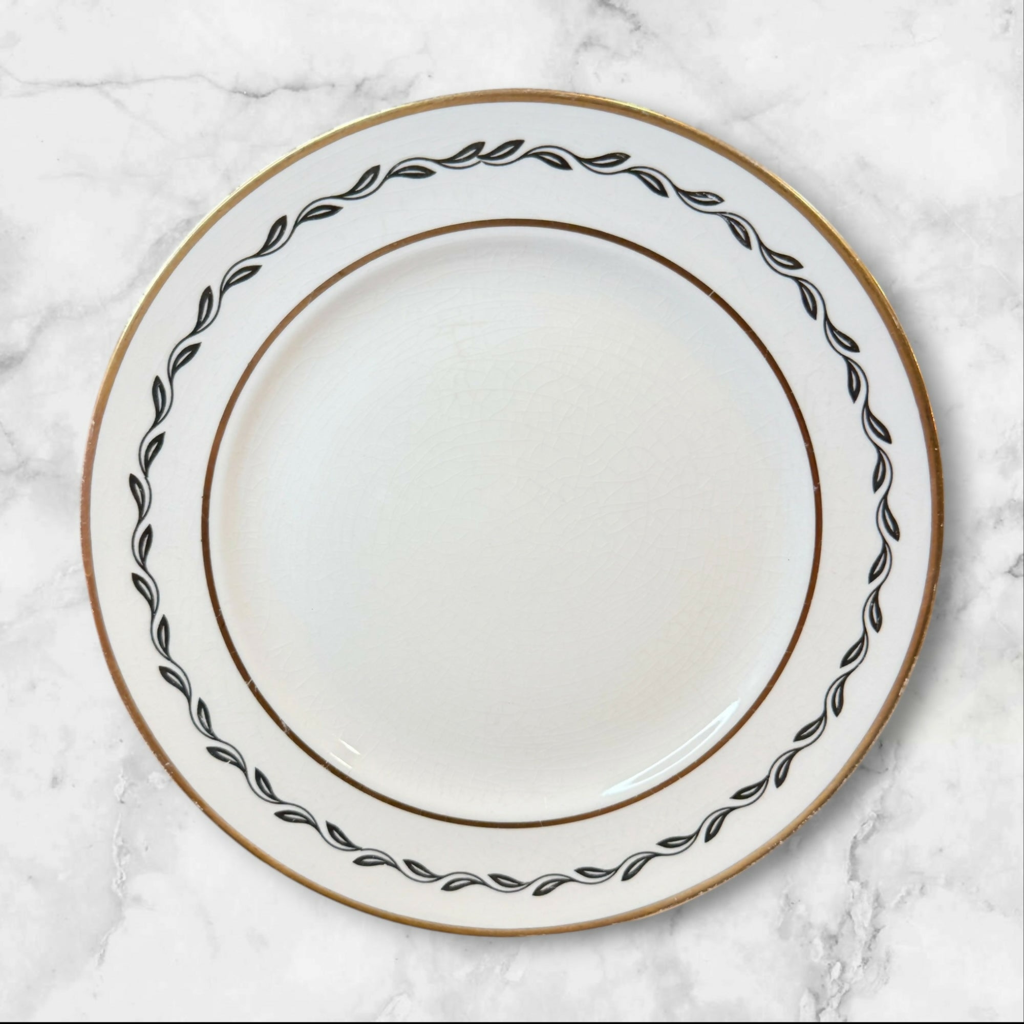 Pope Gosser Coin Gold Dinner Plates Set of 7 Vintage China Gently Used