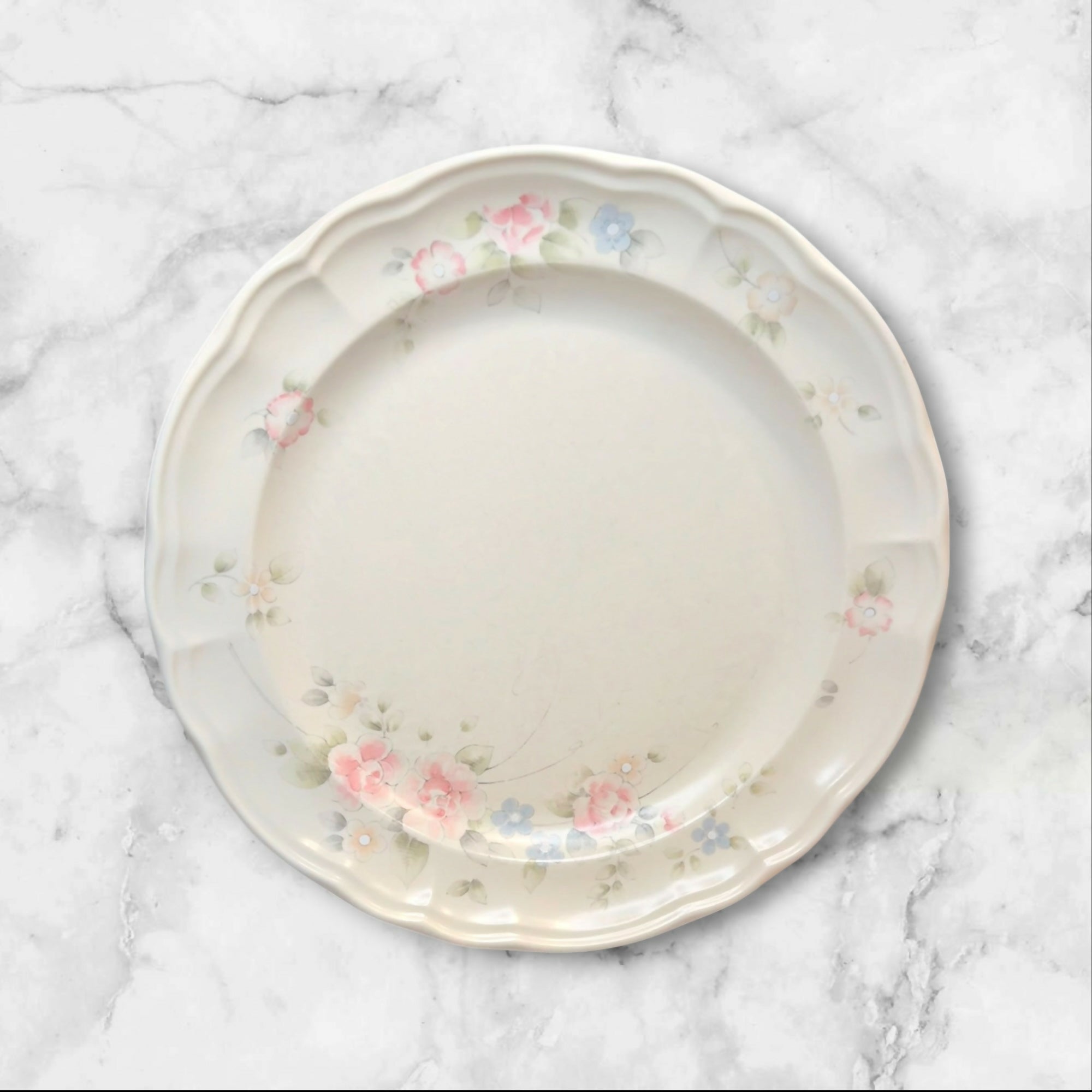 Pfaltzgraff Tea Rose Dinner Plates Set of 5 Vintage Great Condition
