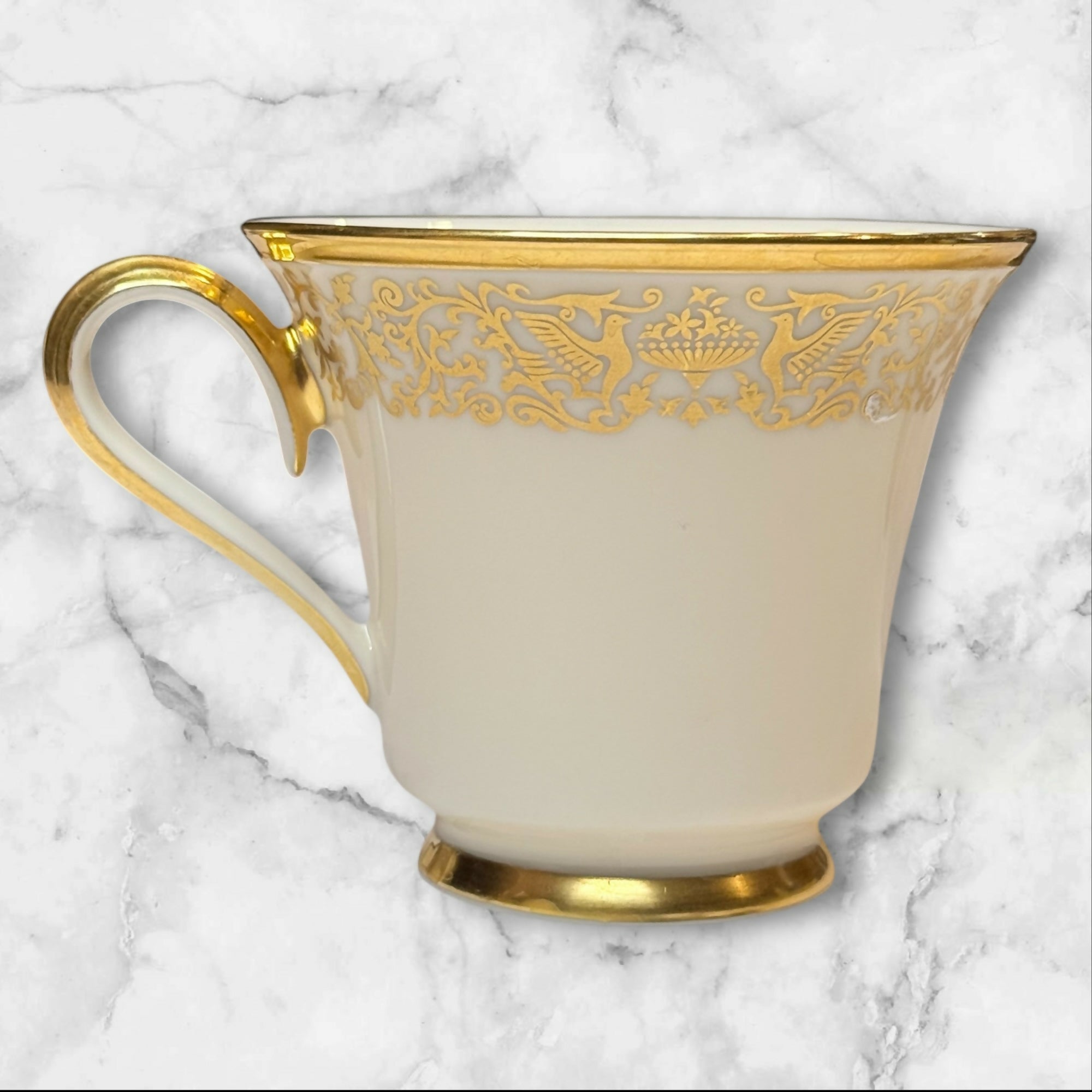Lenox Tuscany Footed Tea Cup | Gold Trim | Ivory | Excellent Condition