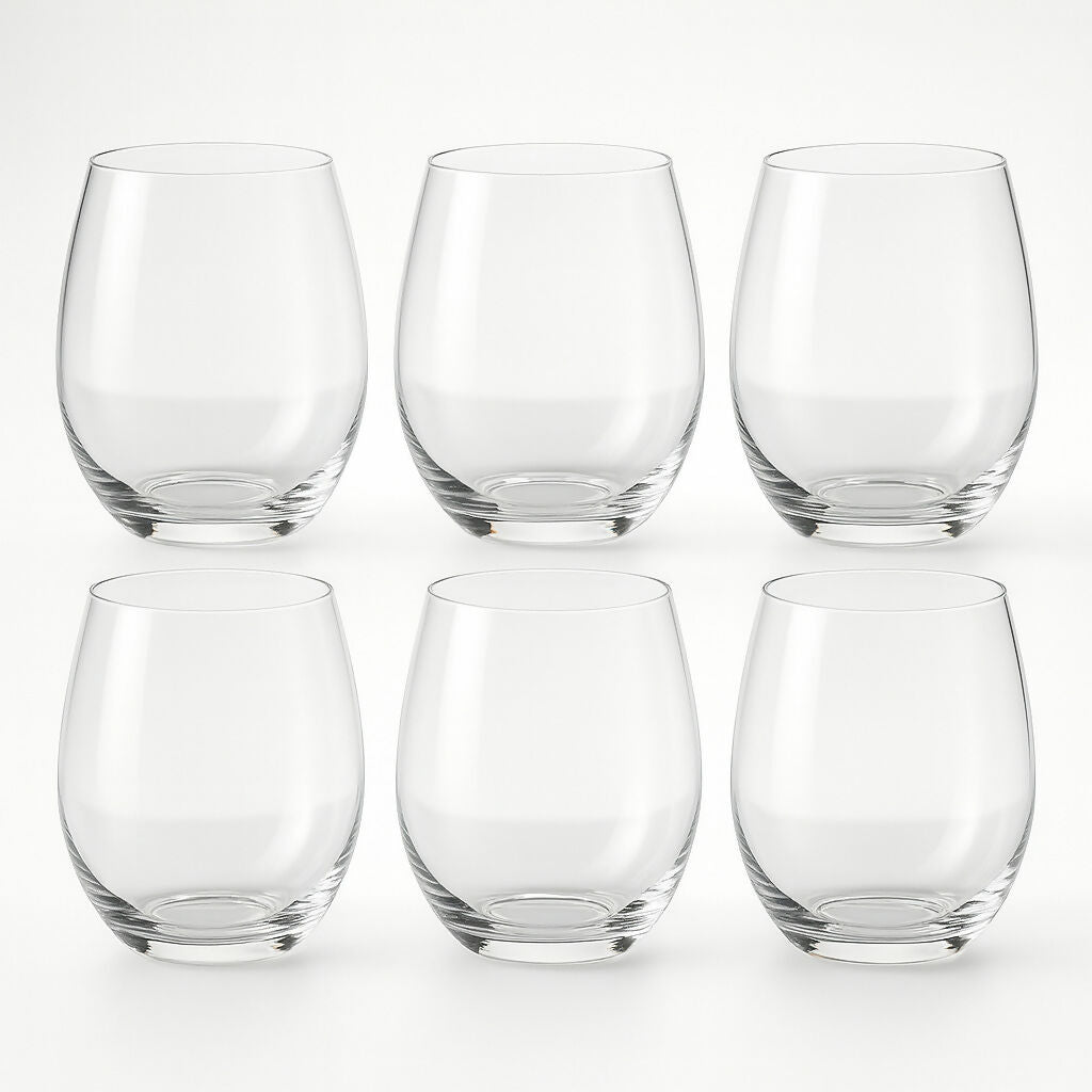 Riedel Crystal Stemless Wine Glasses | Set of 6 | Great Condition Gently Used