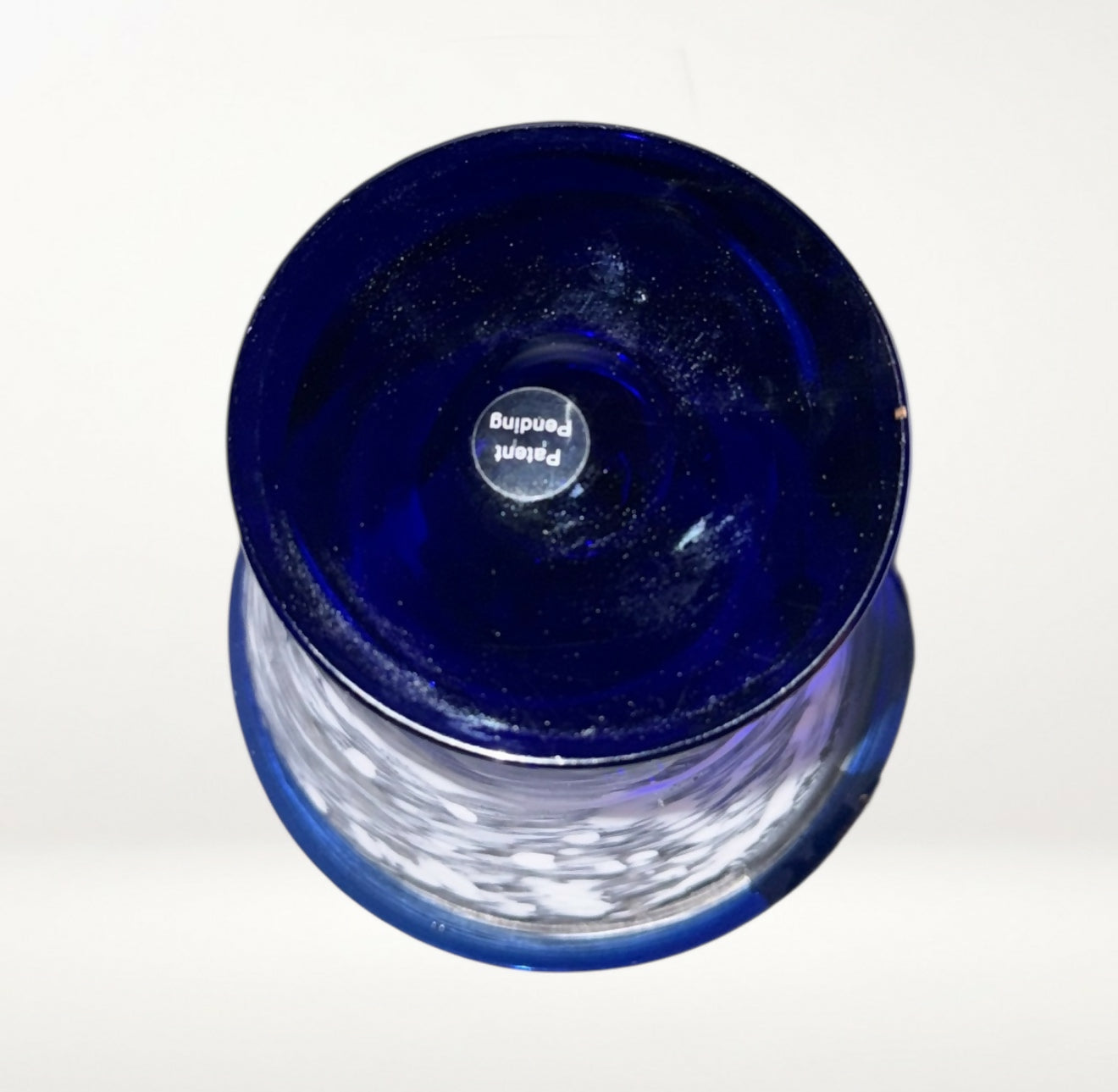 Kosta Boda Royal Caribbean Blue Swirl Martini Glasses | Set of 2 | Excellent