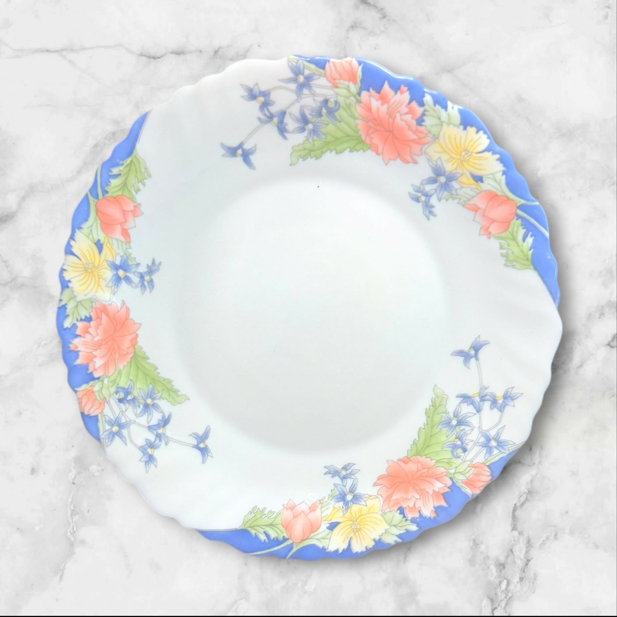 Arcopal Florine Floral Salad Plates | Set of 6 | Excellent Condition