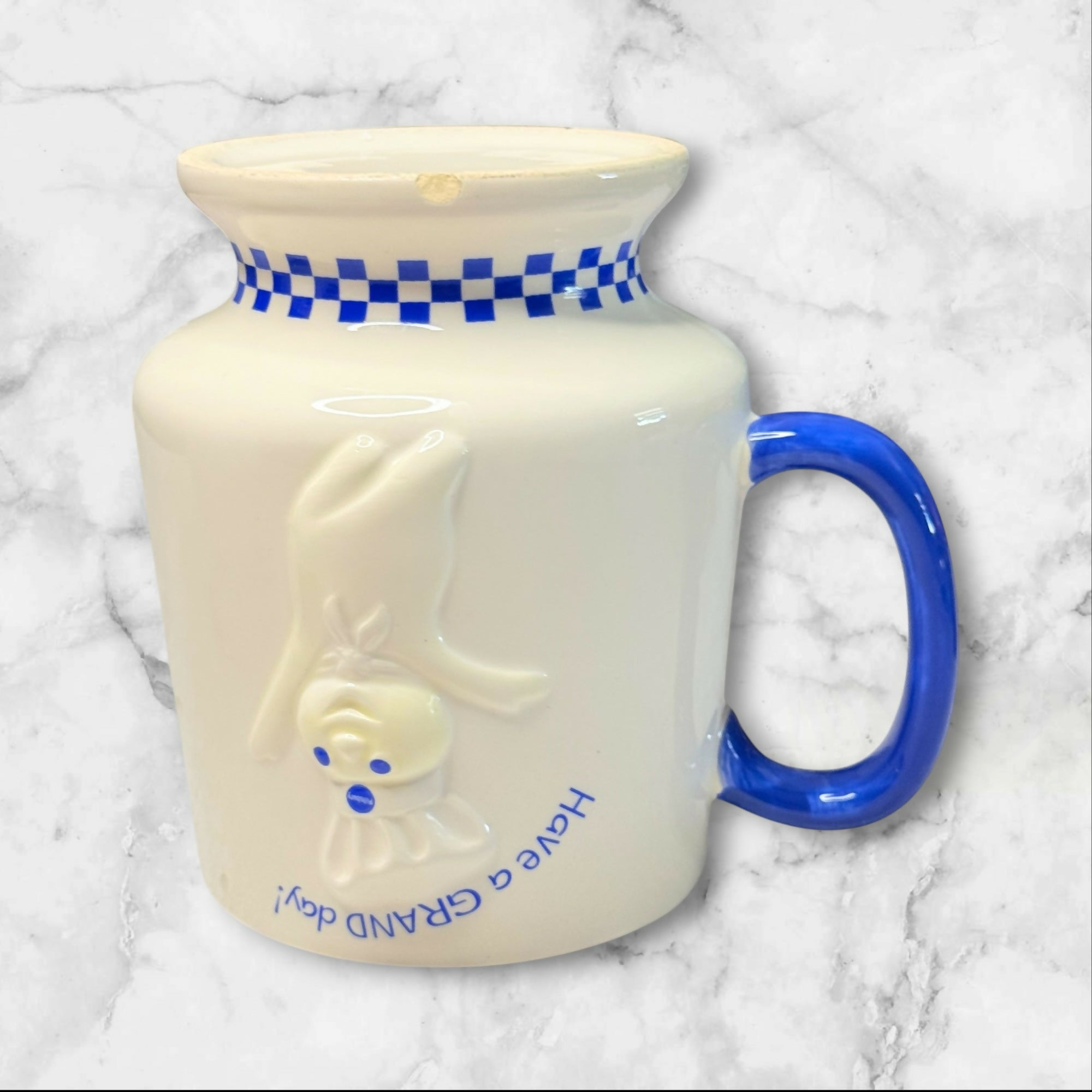 Pillsbury Doughboy Have a GRAND Day Mugs | Set of 2 | Vintage Collectible