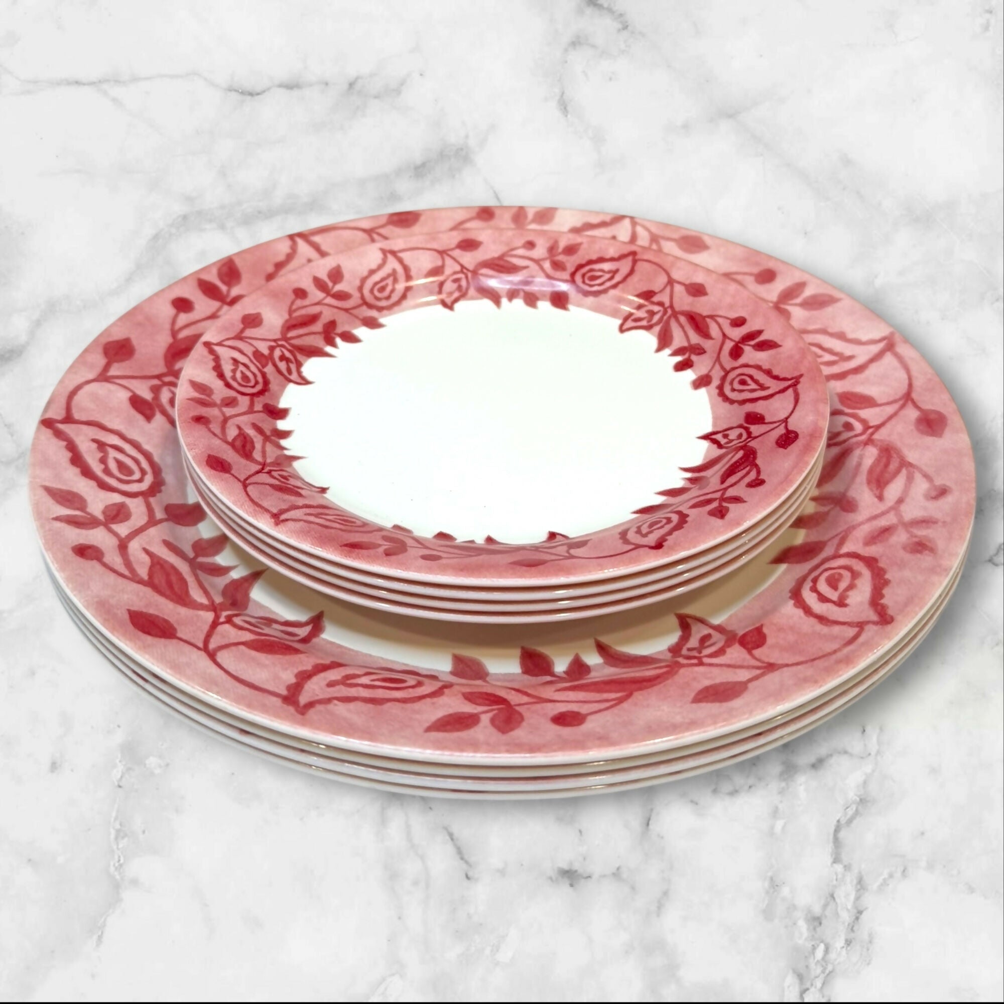 Corelle Gypsum Dinner & Salad Plates Set of 8 | Corning USA | Good Condition