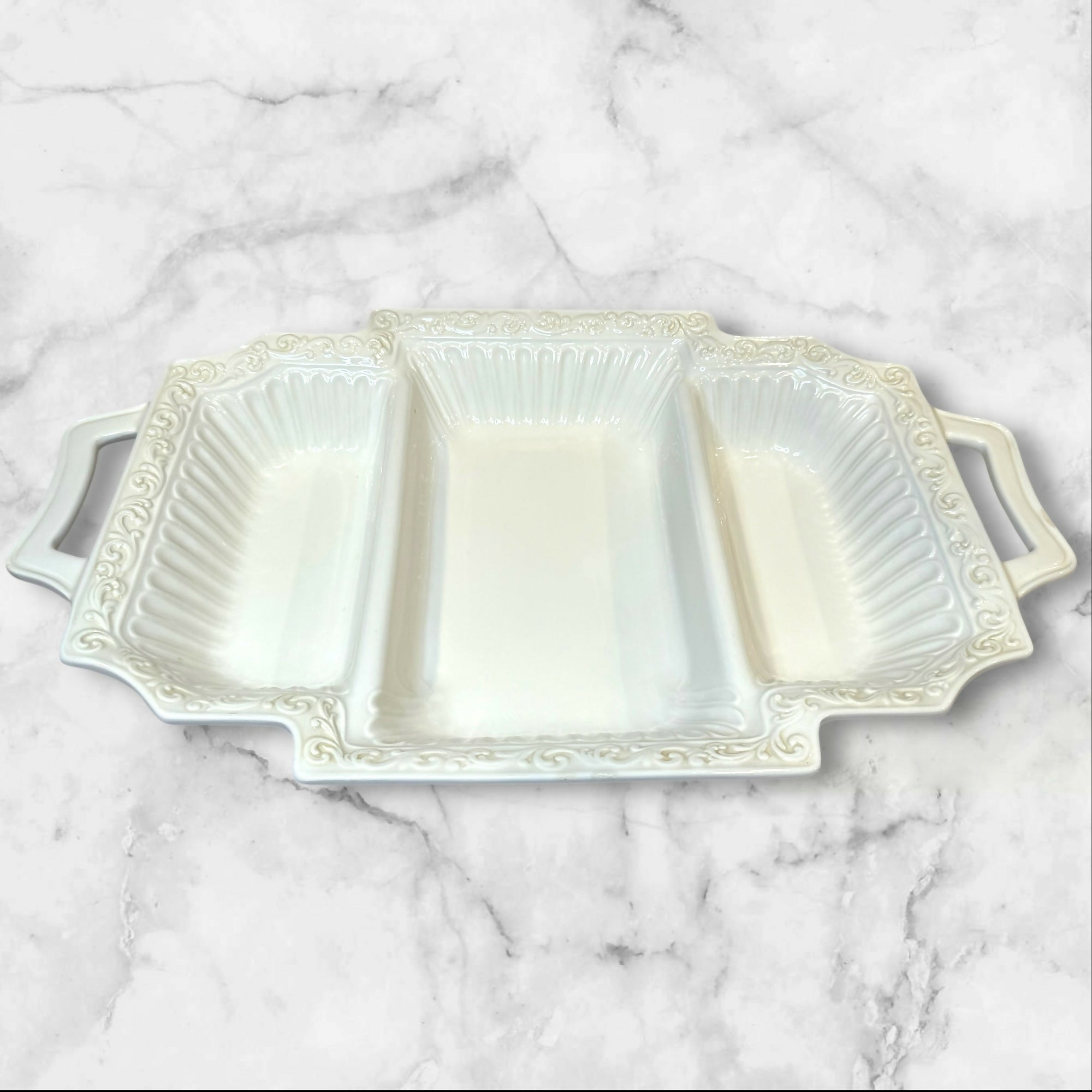 Lenox Butler’s Pantry 3-Part Rectangular Divided Server | Excellent Condition