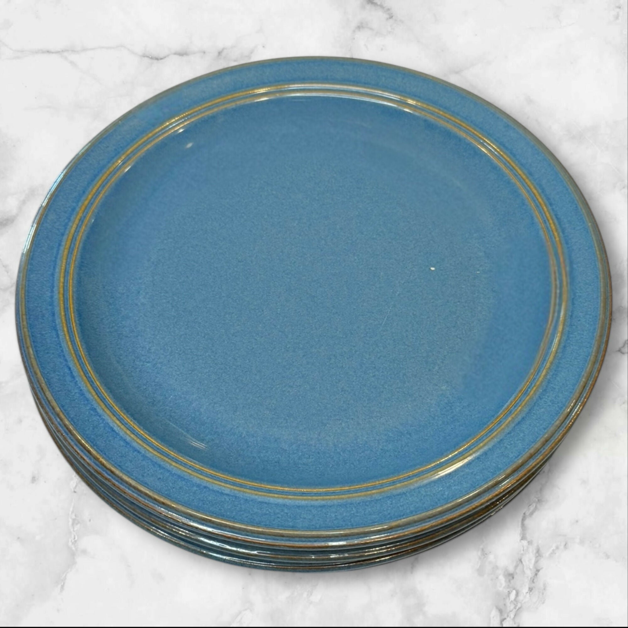 Dansk Sirocco Indigo Blue Salad Plates | Set of 4 | Great Condition