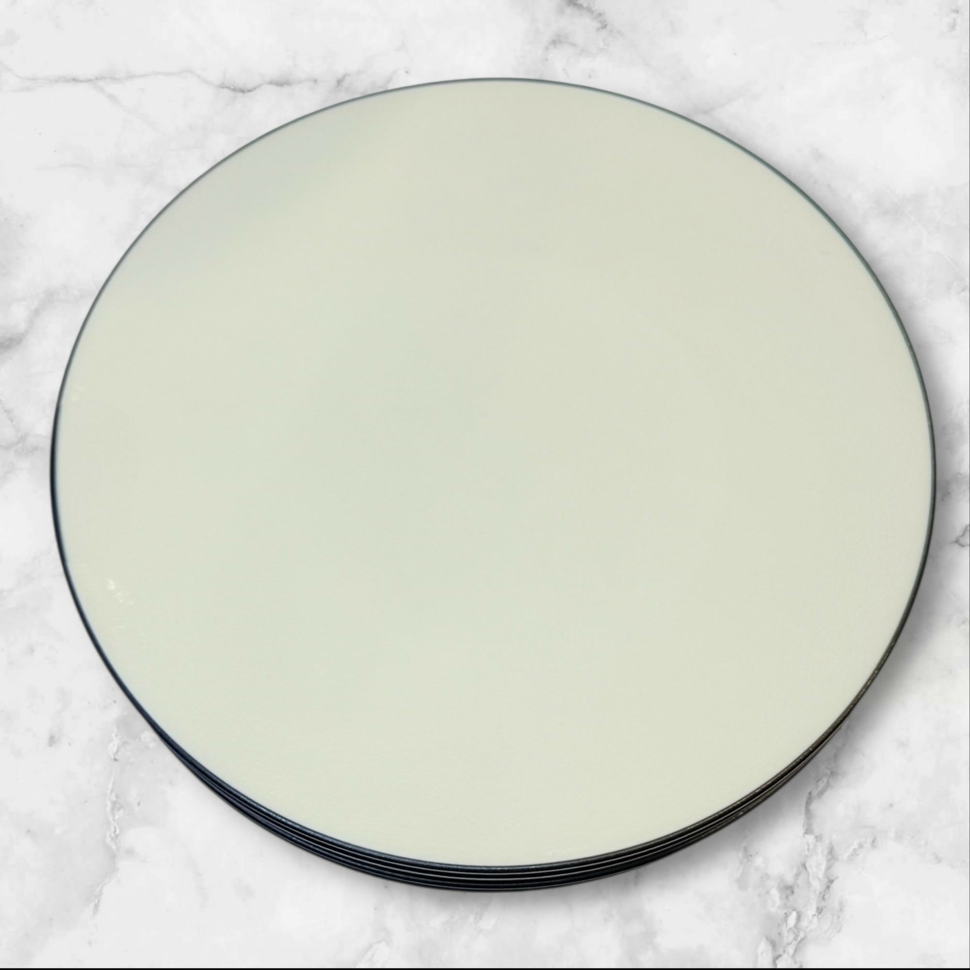 Crate & Barrel Kita Dinner Plates Ivory | Set of 4 | Excellent Condition
