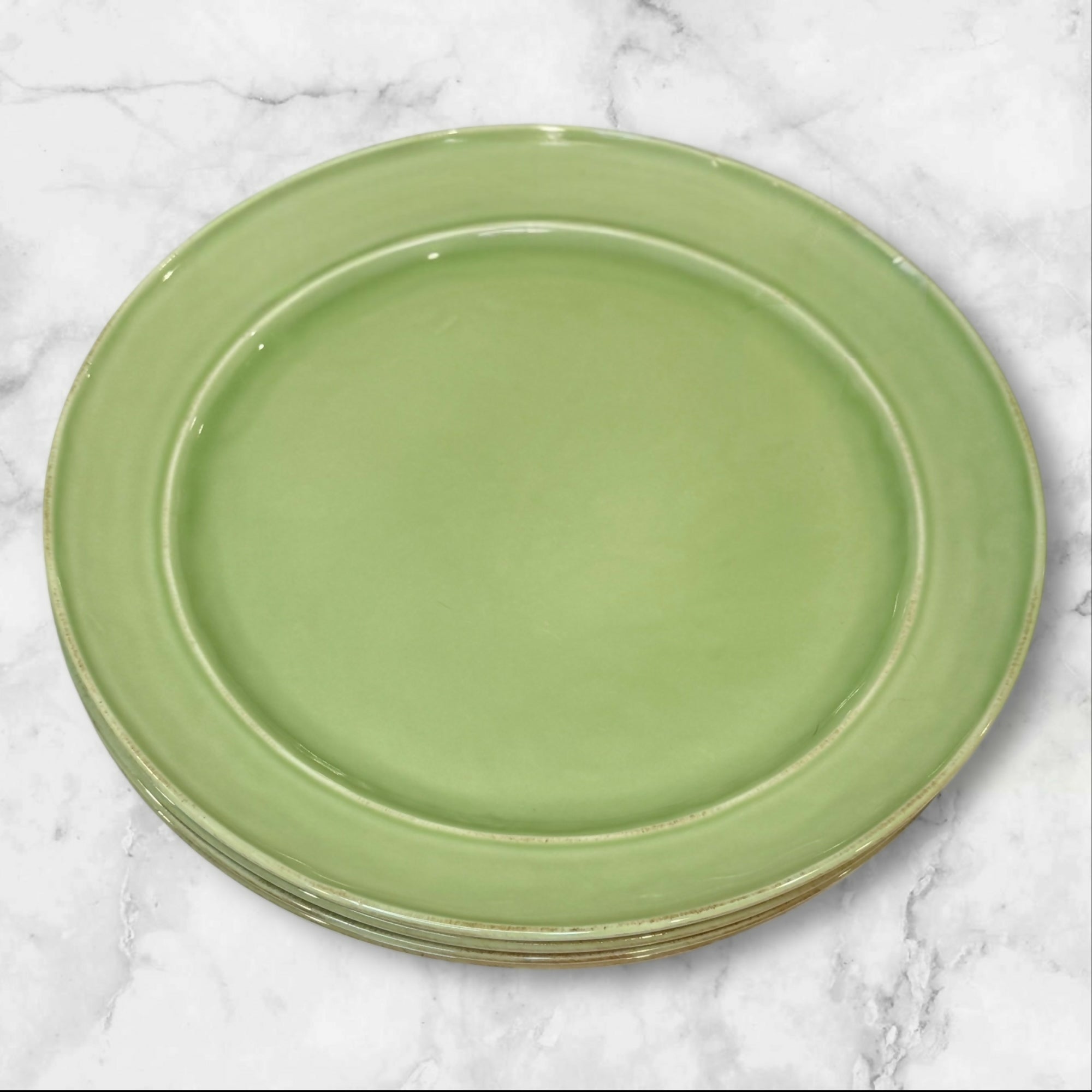 Pottery Barn Cambria Mint Dinner Plates | Set of 6 | Excellent Condition X