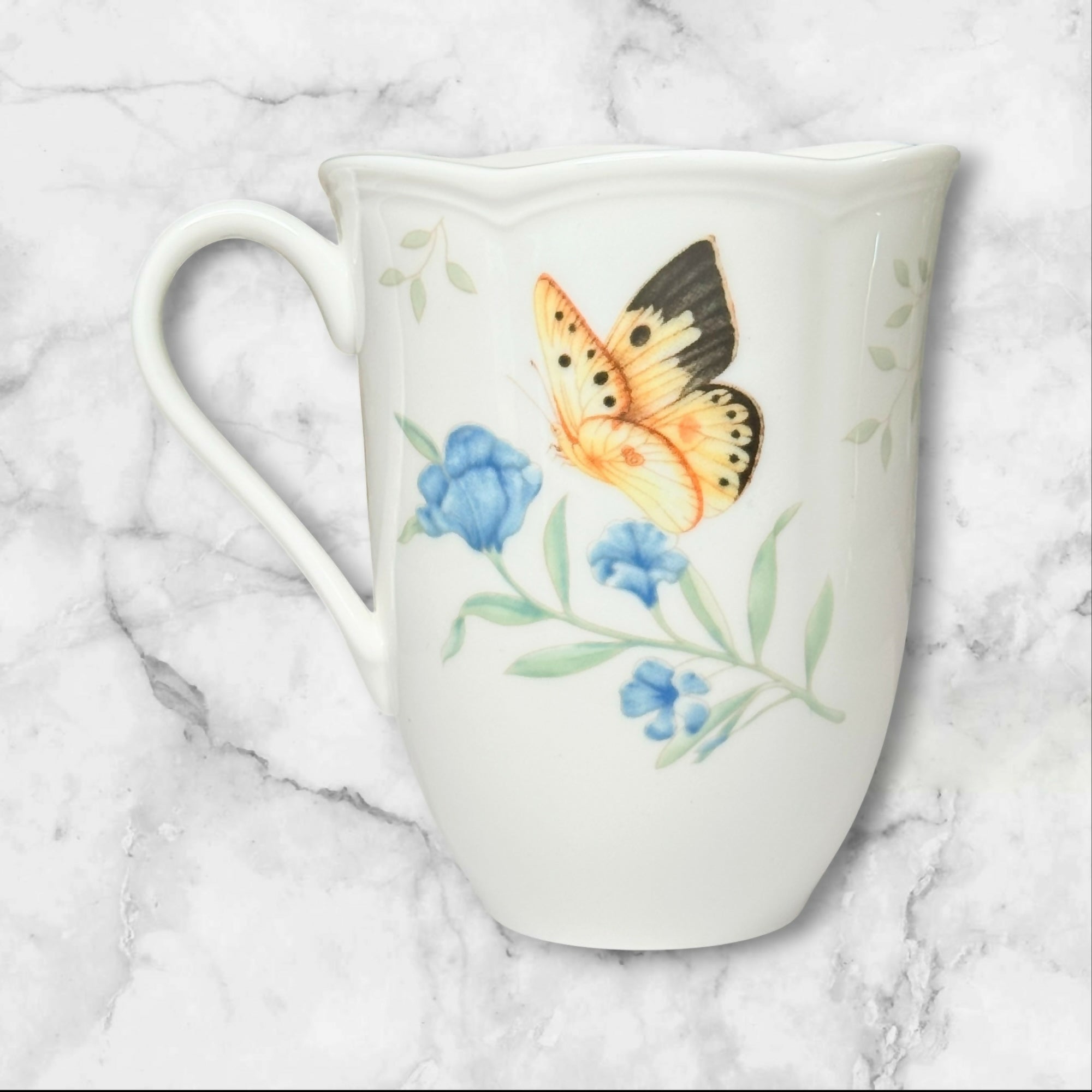 Lenox Butterfly Meadow Mugs Set of 6 Assorted Garden Collection | Excellent Condition