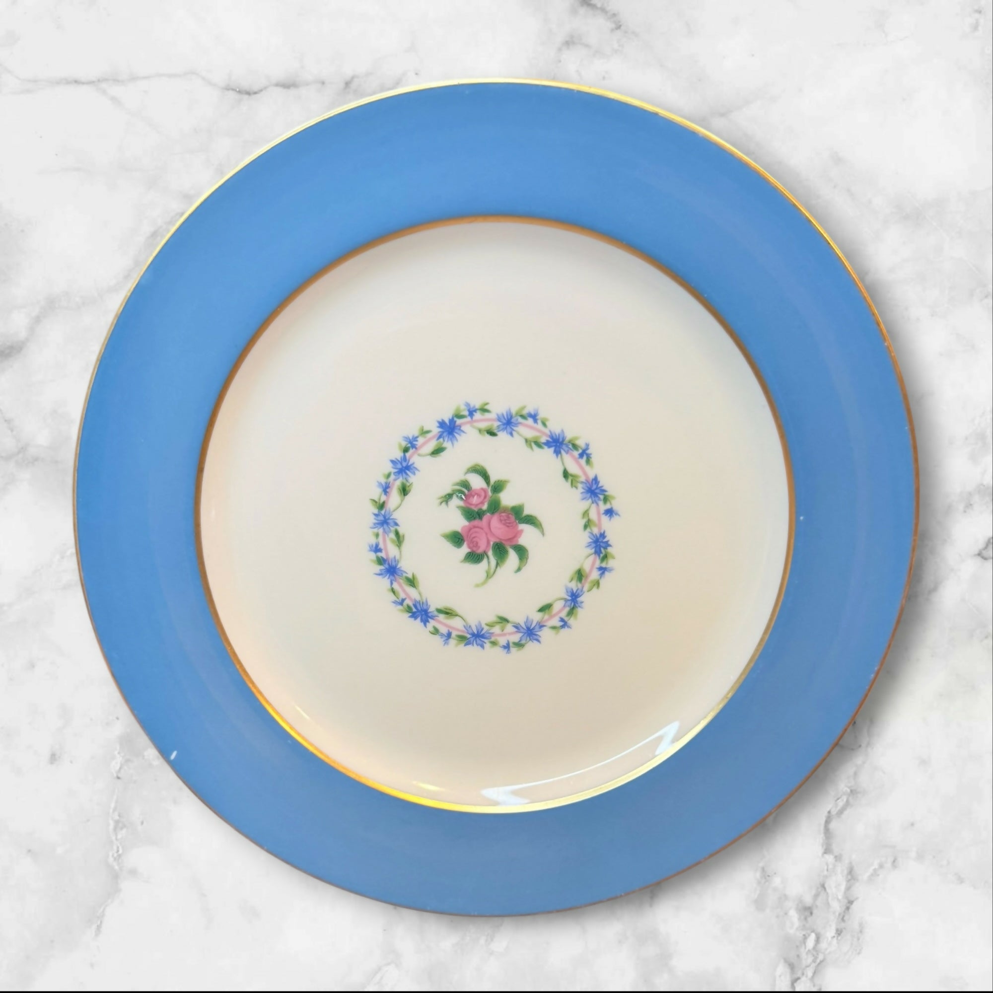 Lenox Washington Turquoise Smooth Luncheon Plates Set of 6 | Excellent Condition