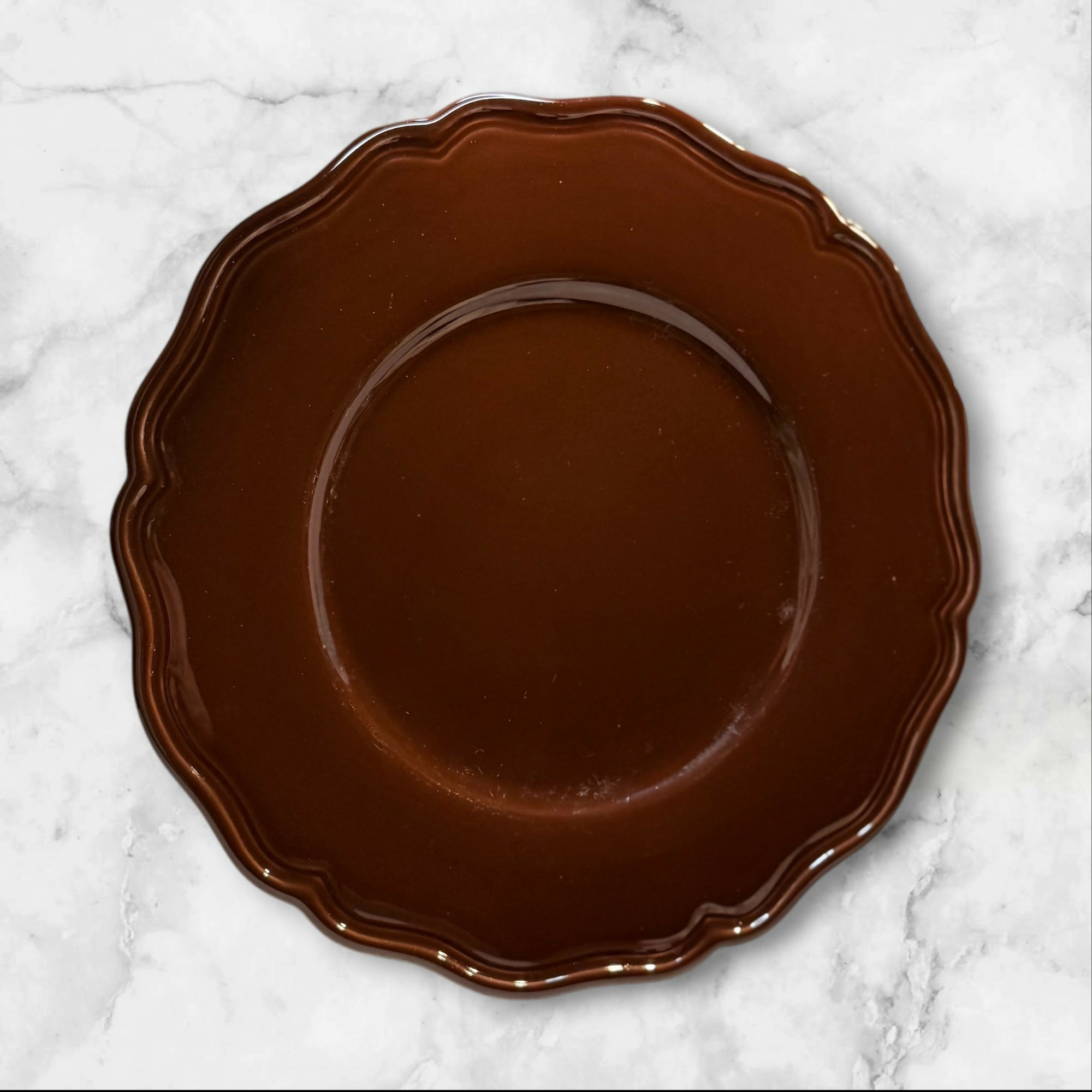 Bitossi Dossia Brown Glaze Dinner Plates | Set of 4 | Good Condition