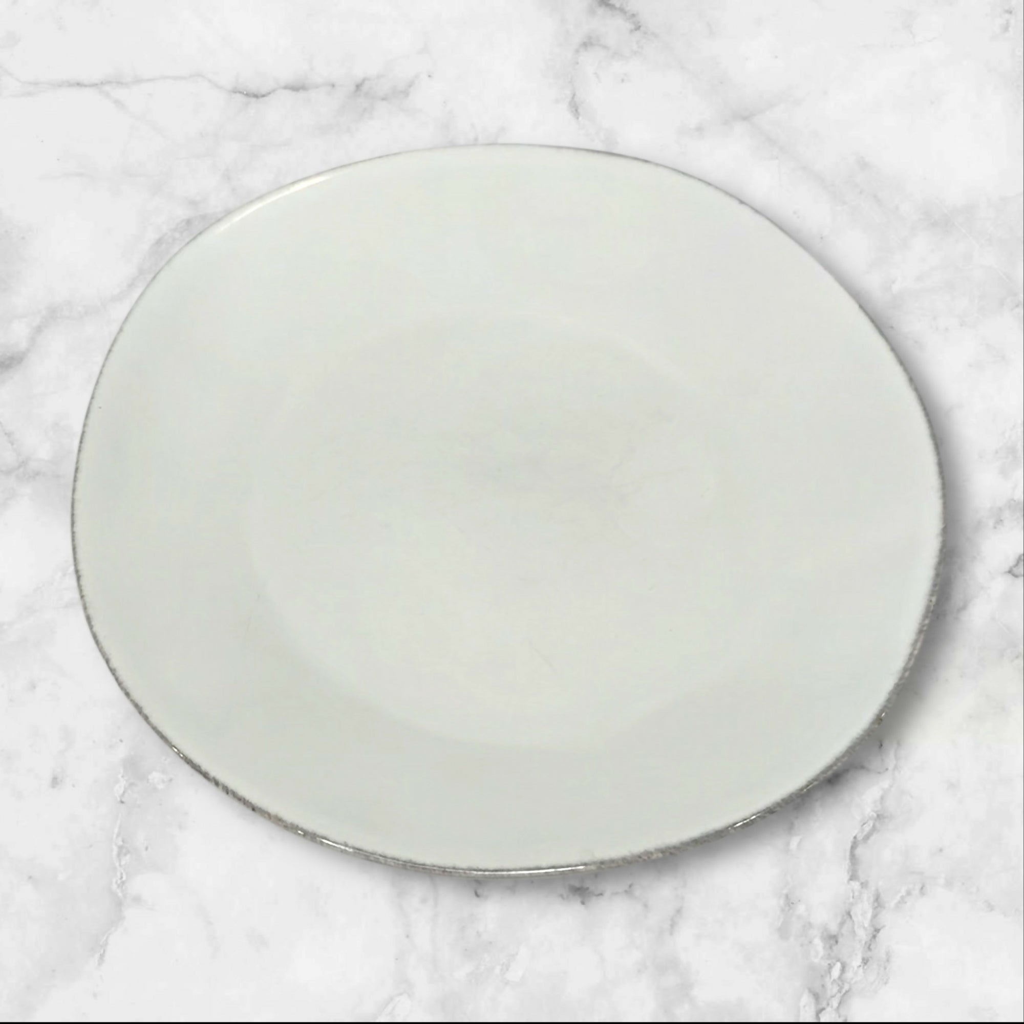 Crate & Barrel Marin White Dinnerware Set | 8pc | Portugal | Great Condition