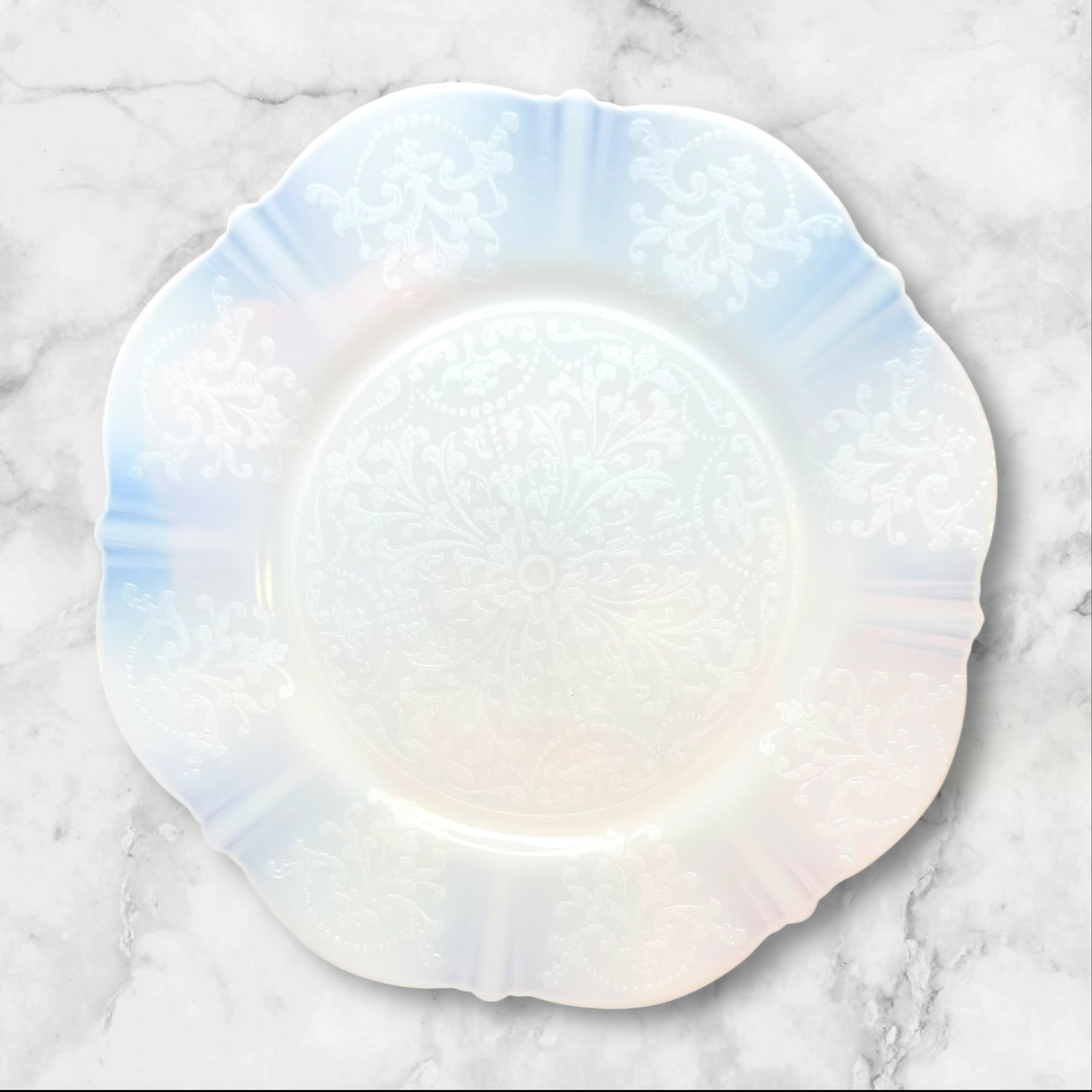MacBeth-Evans American Sweetheart Monax Salad Plates | Set of 6 | Vintage Glass