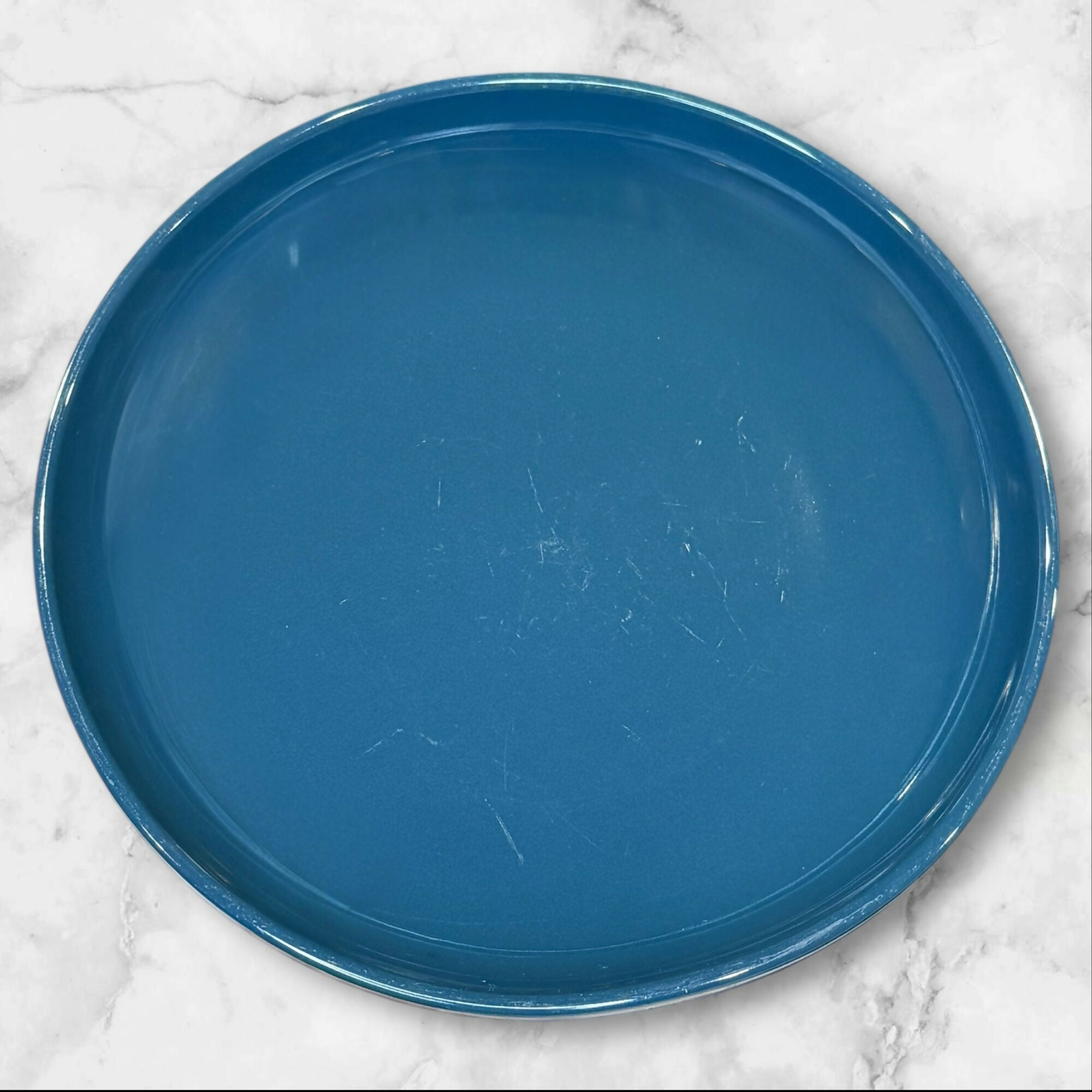 Corelle Handcrafted Blue Stoneware Dinner Plates | Set of 4 | Good Condition