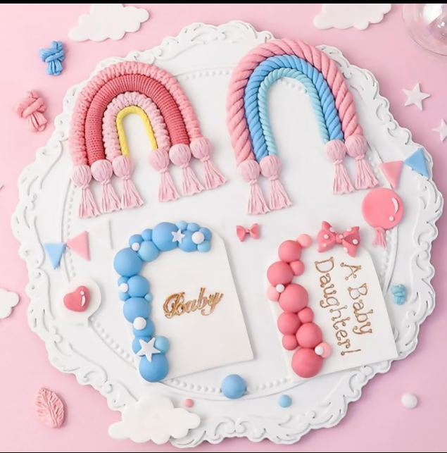 Anygleam Fondant Molder White Bubbles Silicone Cake Baking Modelling Equipment