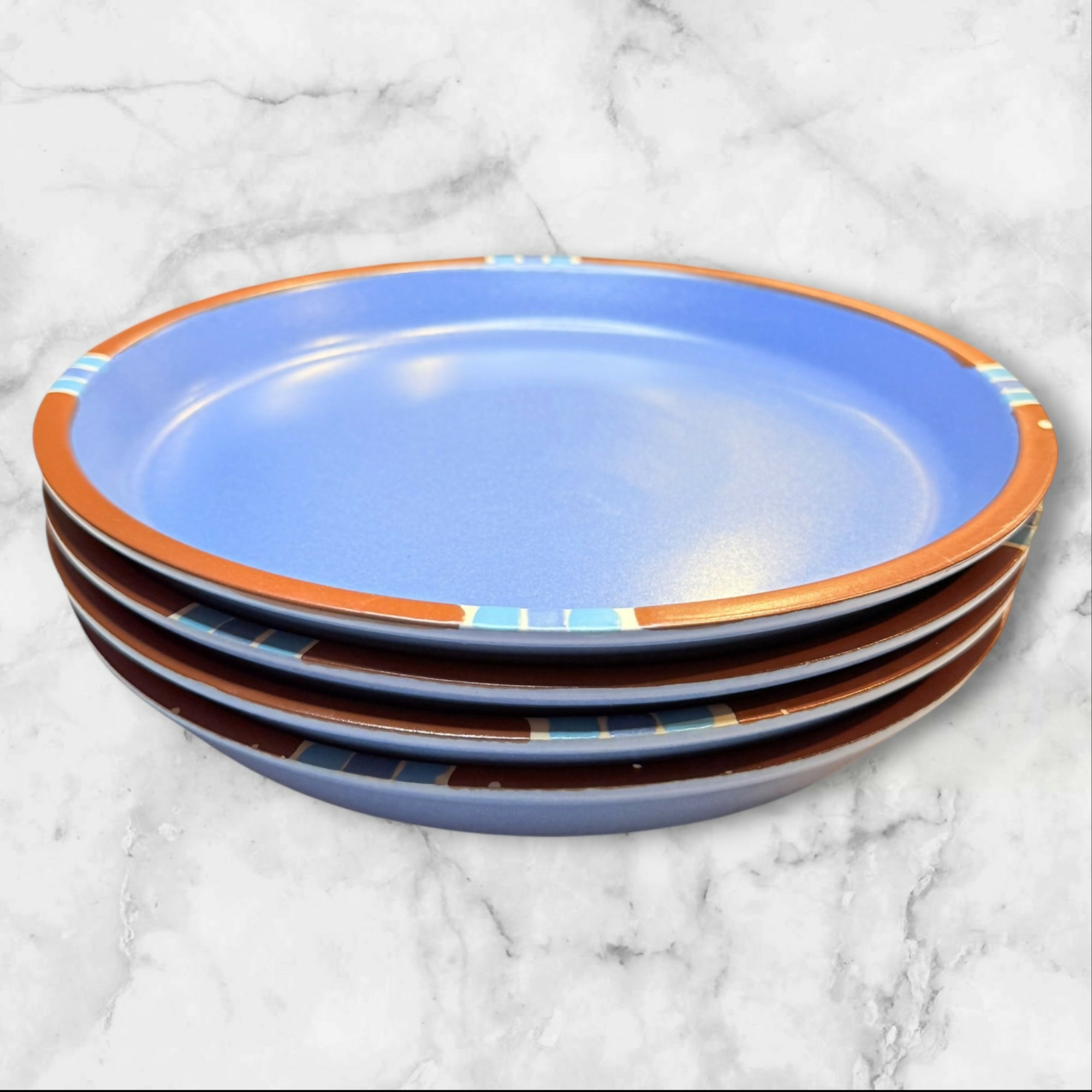 Dansk Mesa Sky Blue Dinner Plates Set of 4 | Great Condition | Portugal