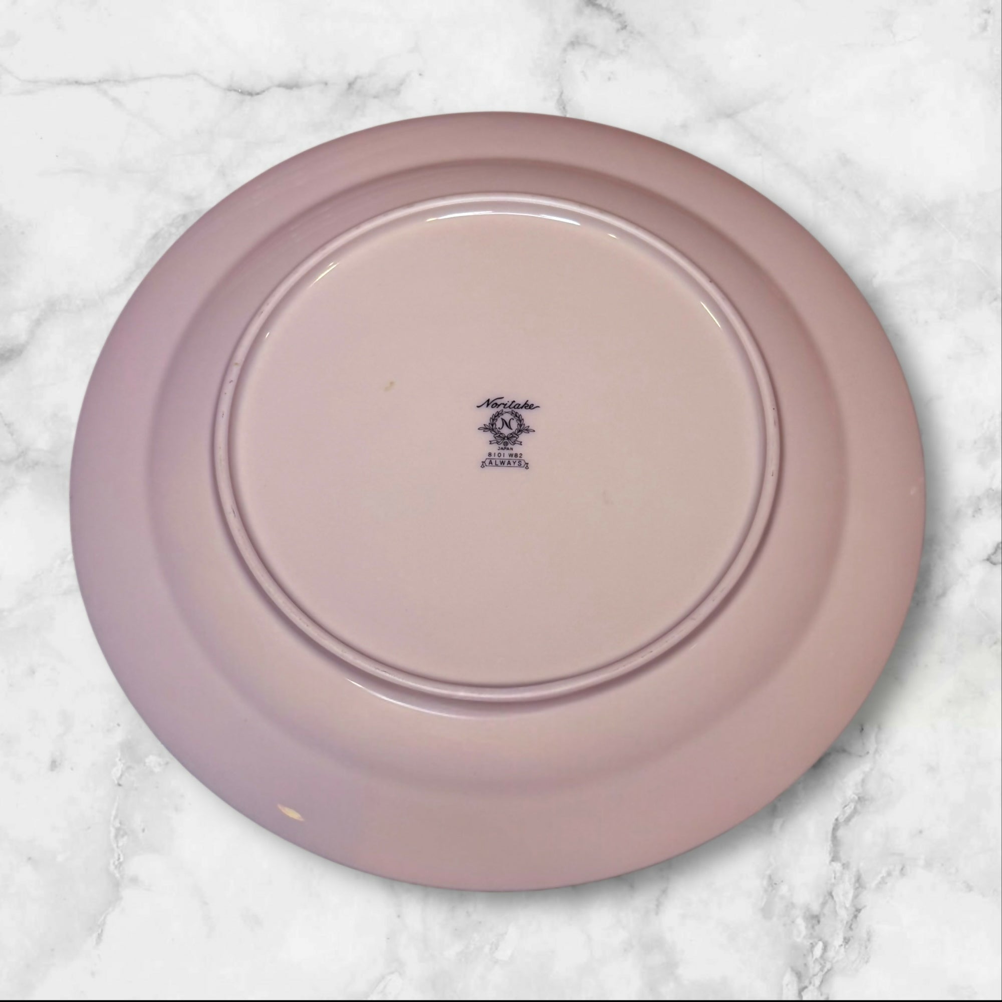 Noritake Always Pink Platinum Rim Salad Plates | Set of 4 | Excellent Condition